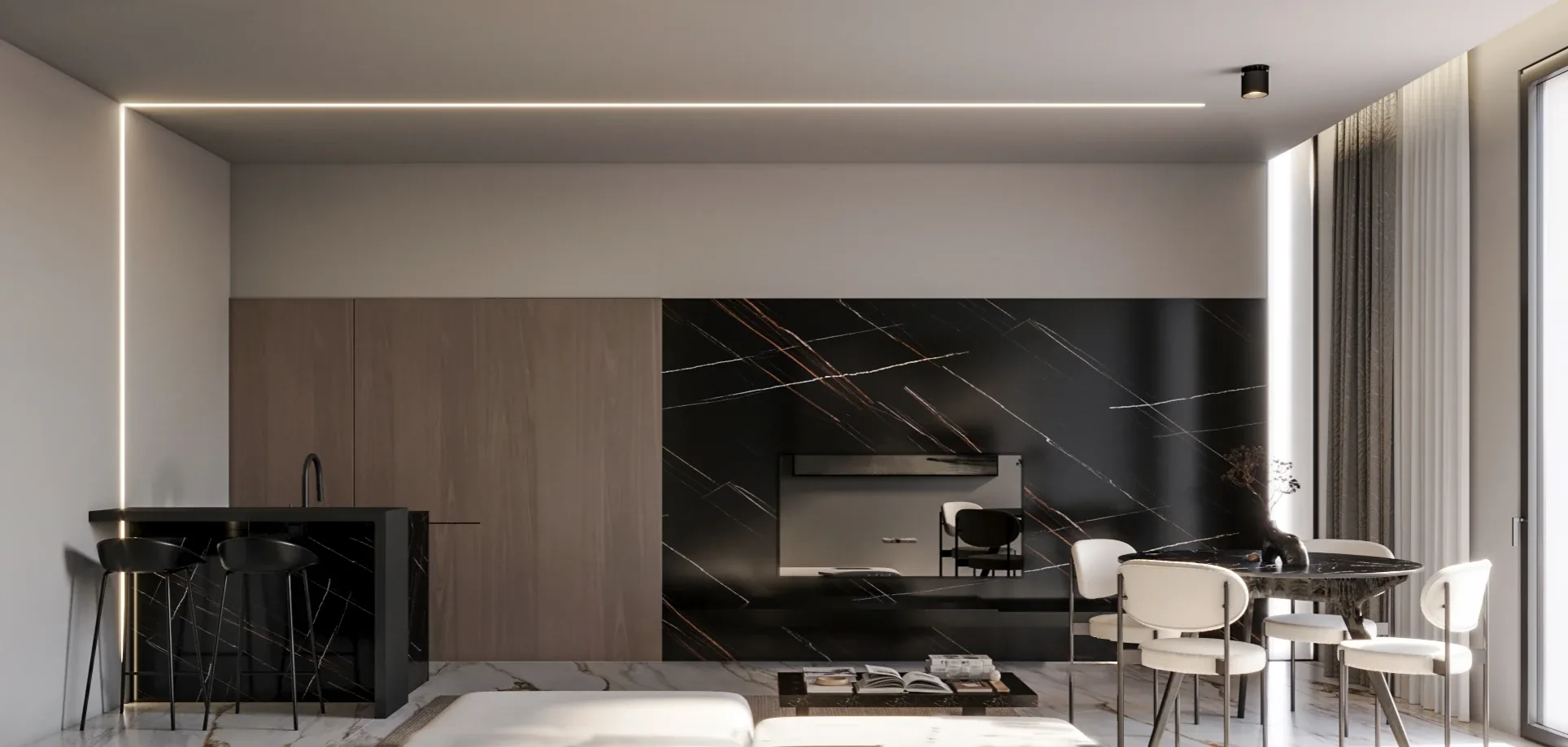 Design apartment in Cagliari — Abba, view of the spaces, designed by Gatti/Piu (photo 2)