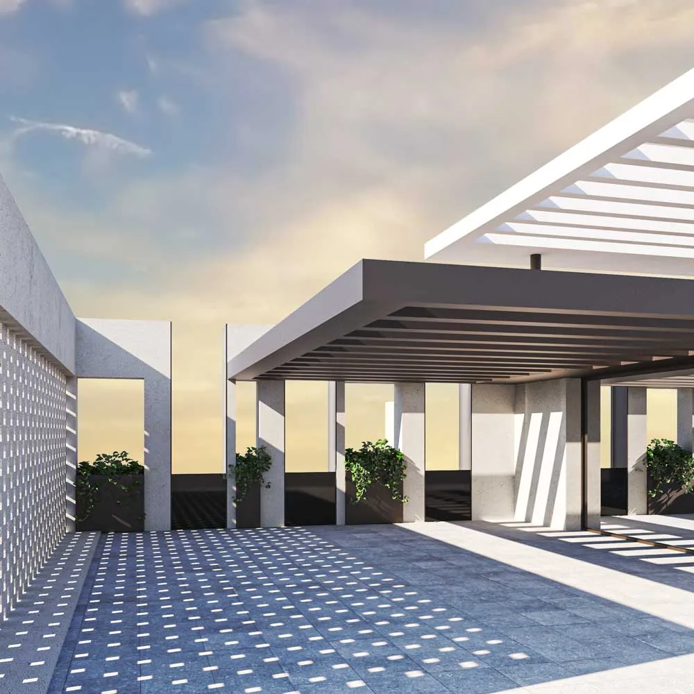 Design apartment in Quartu Sant'Elena — Domino, exterior overview, designed by Gatti/Piu