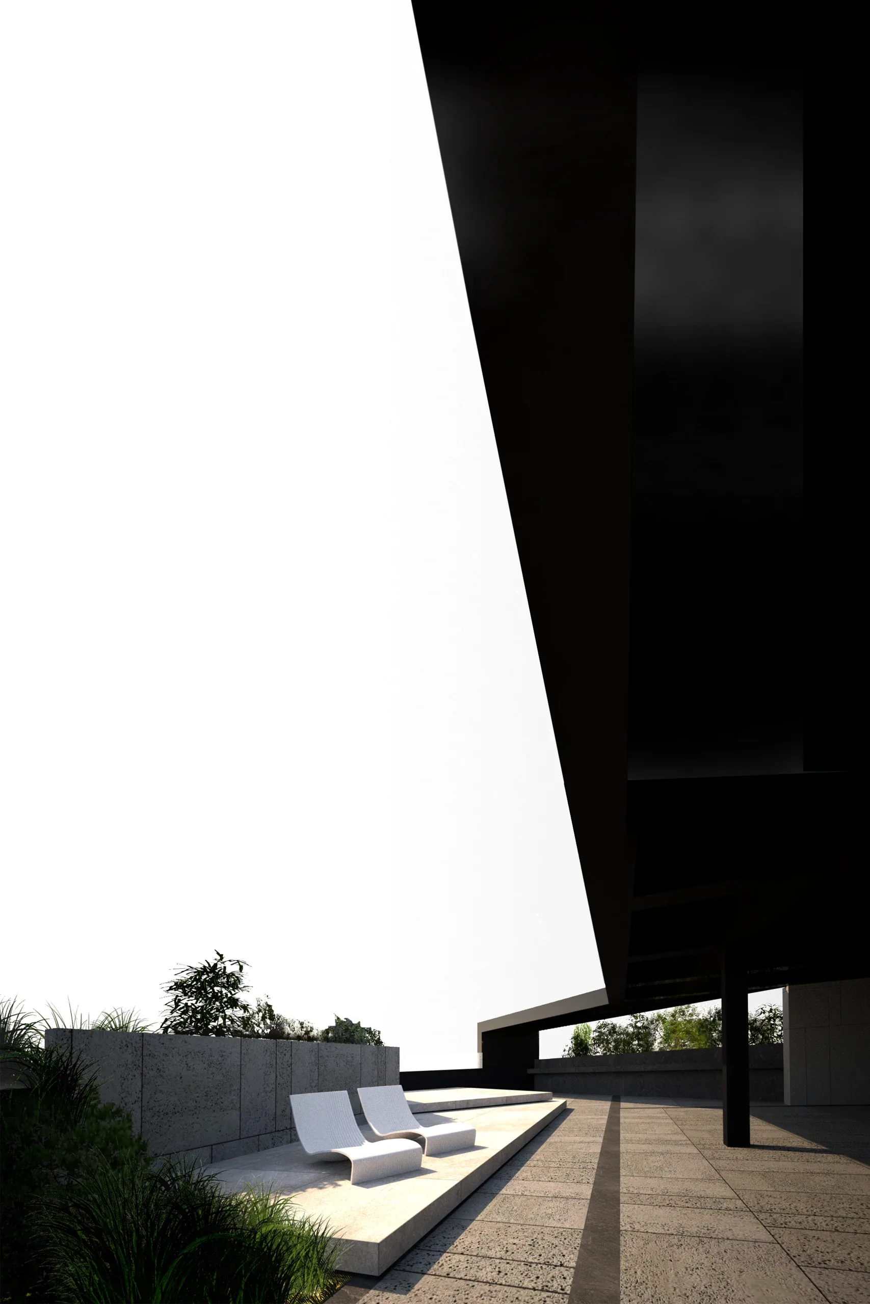 Design apartment in Quartu Sant'Elena — Domino, vertical interior detail, designed by Gatti/Piu (photo 2)