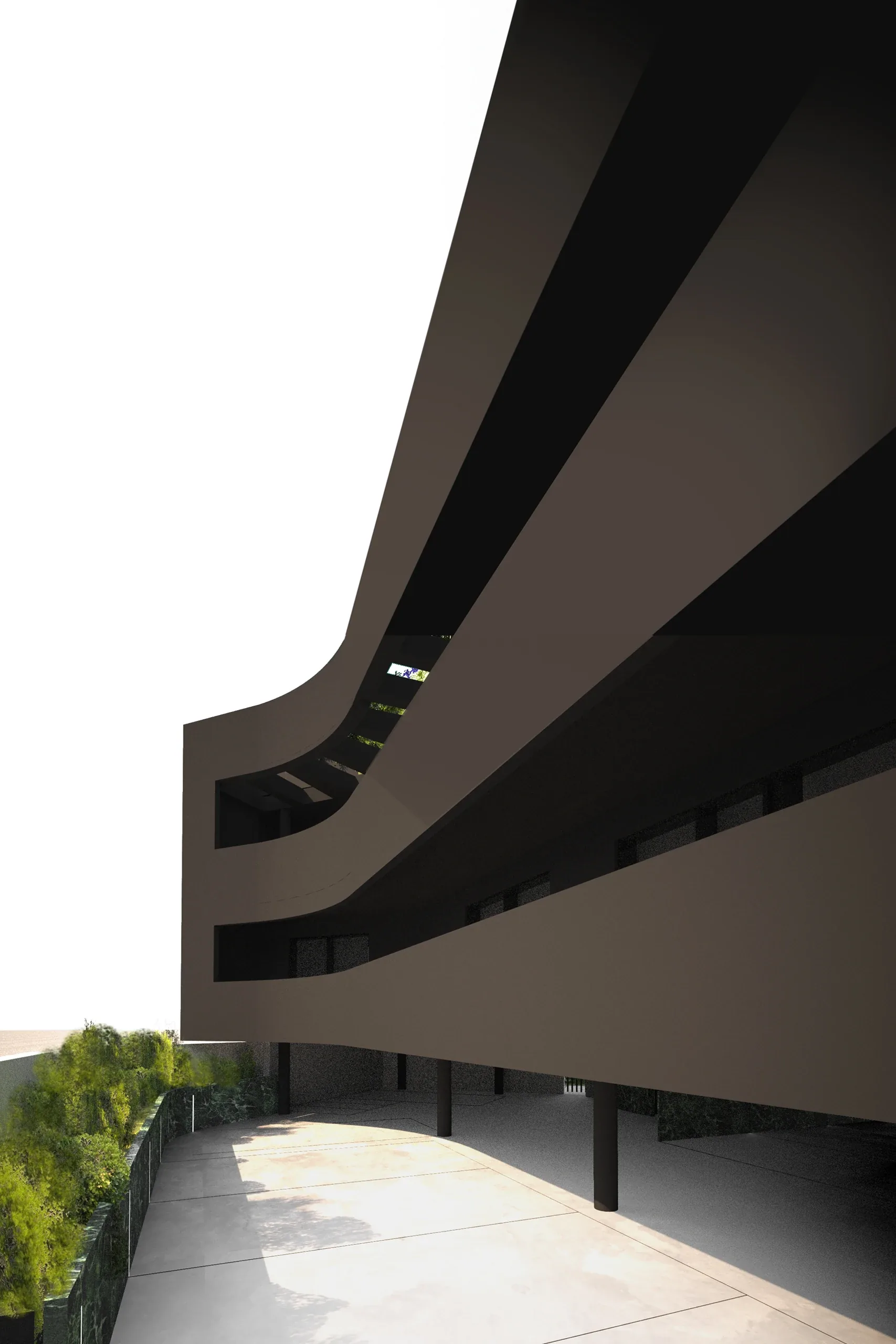 Design apartment in Quartu Sant'Elena — Domino, vertical interior detail, designed by Gatti/Piu (photo 4)