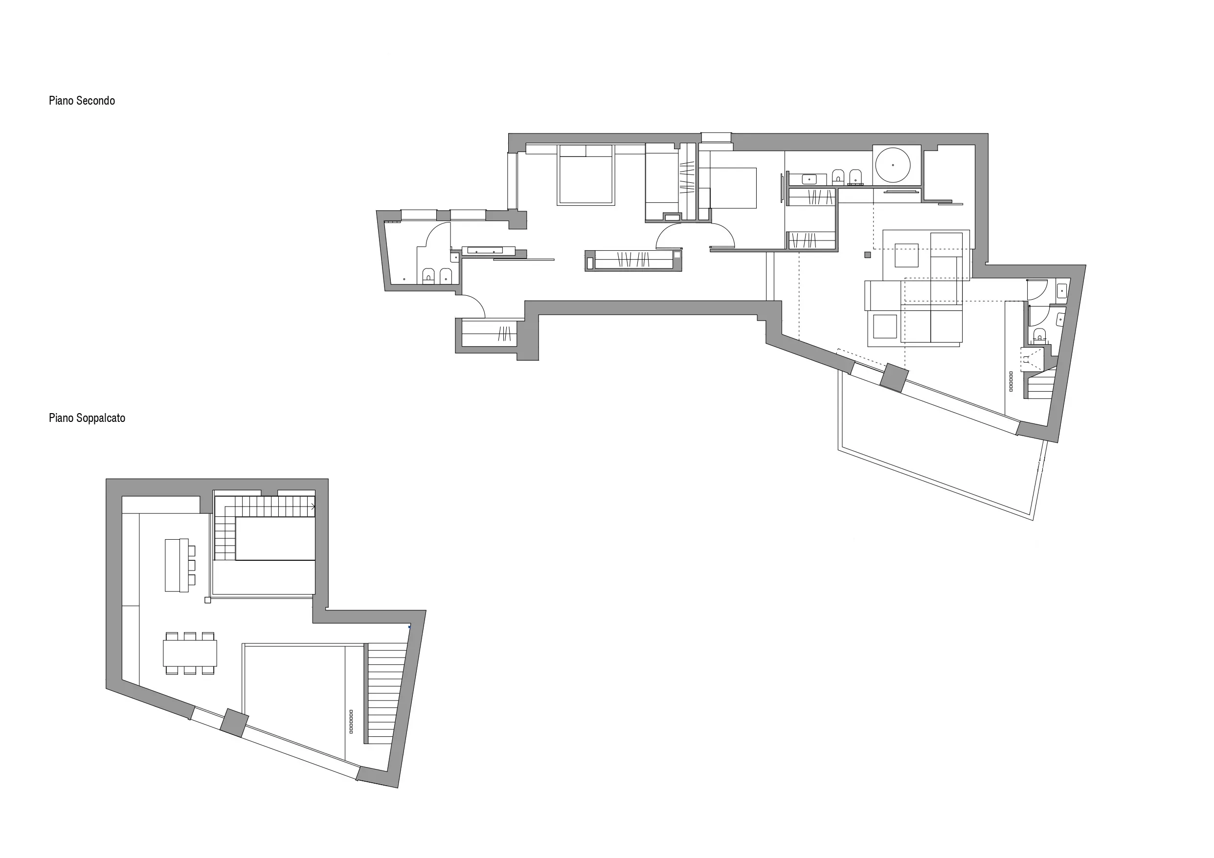technical drawing for apartment renovation on Calle Fuencarral in Madrid