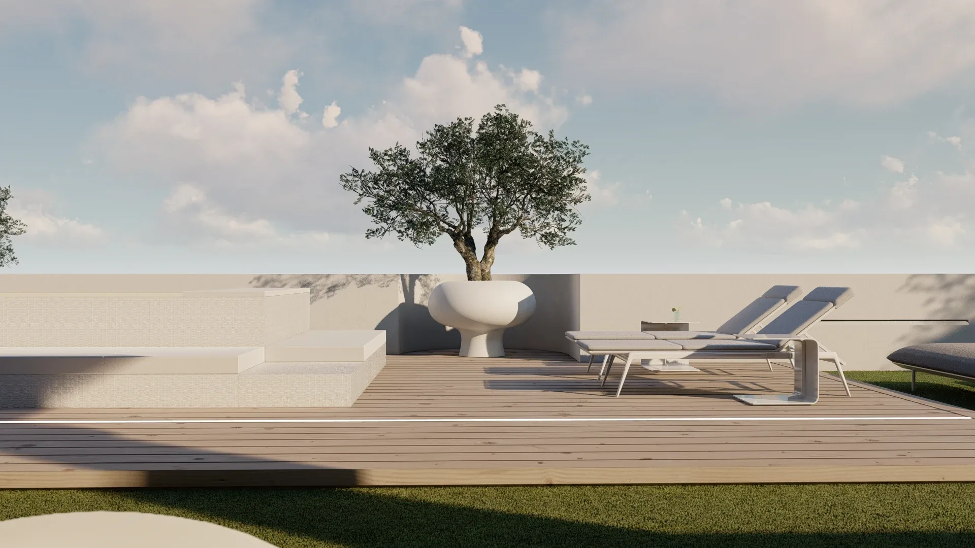 Design apartment in Cagliari — L. C. Penthouse, exterior overview, designed by Gatti/Piu