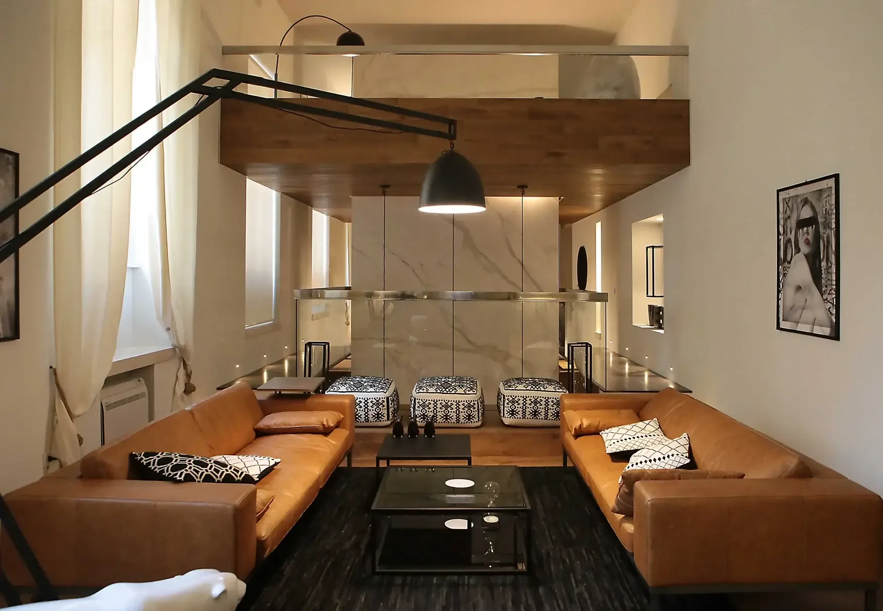 Design apartment in Cagliari — Loft 360, view of the spaces, designed by Gatti/Piu (photo 2)