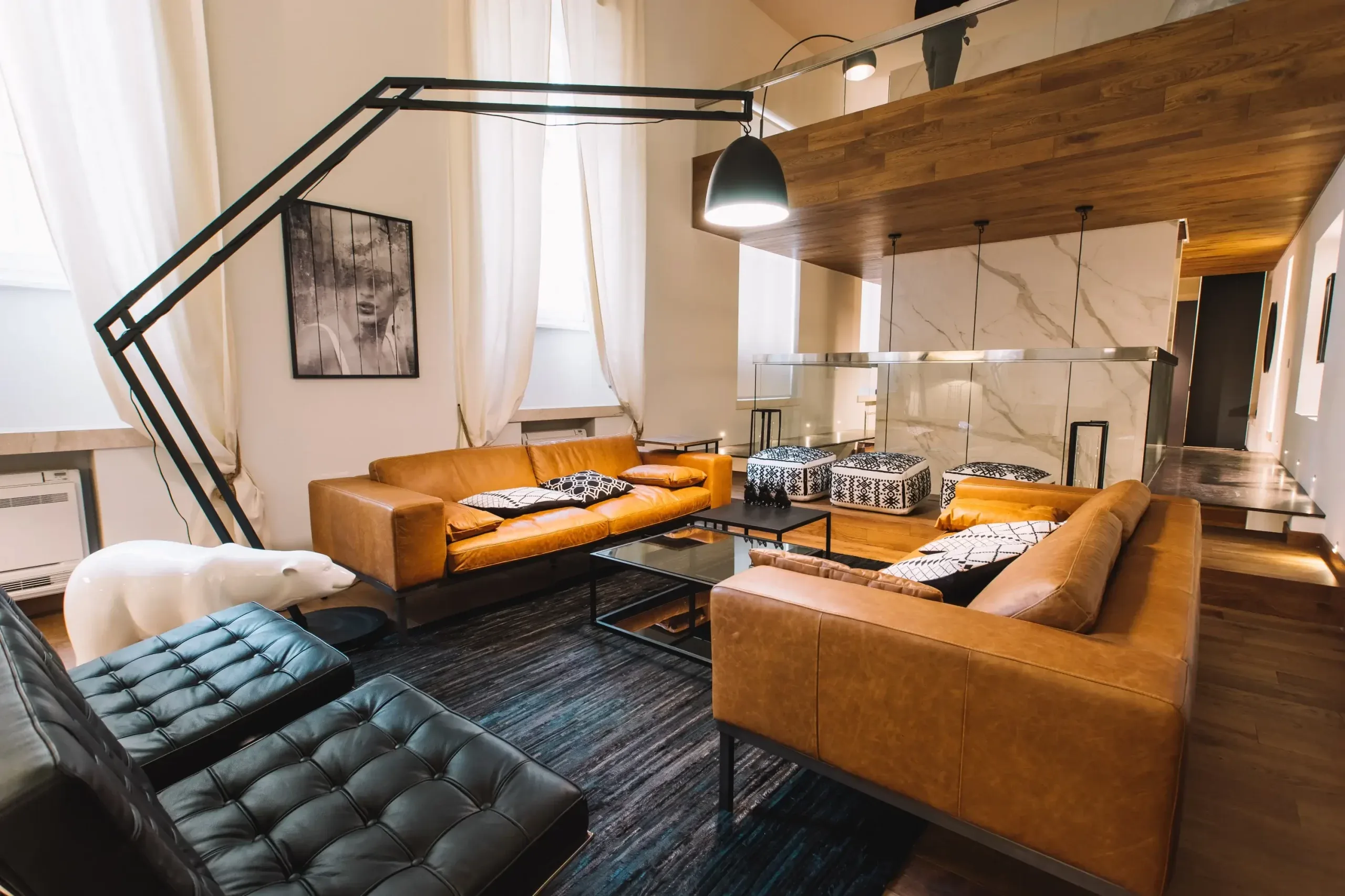 Design apartment in Cagliari — Loft 360, view of the spaces, designed by Gatti/Piu (photo 3)