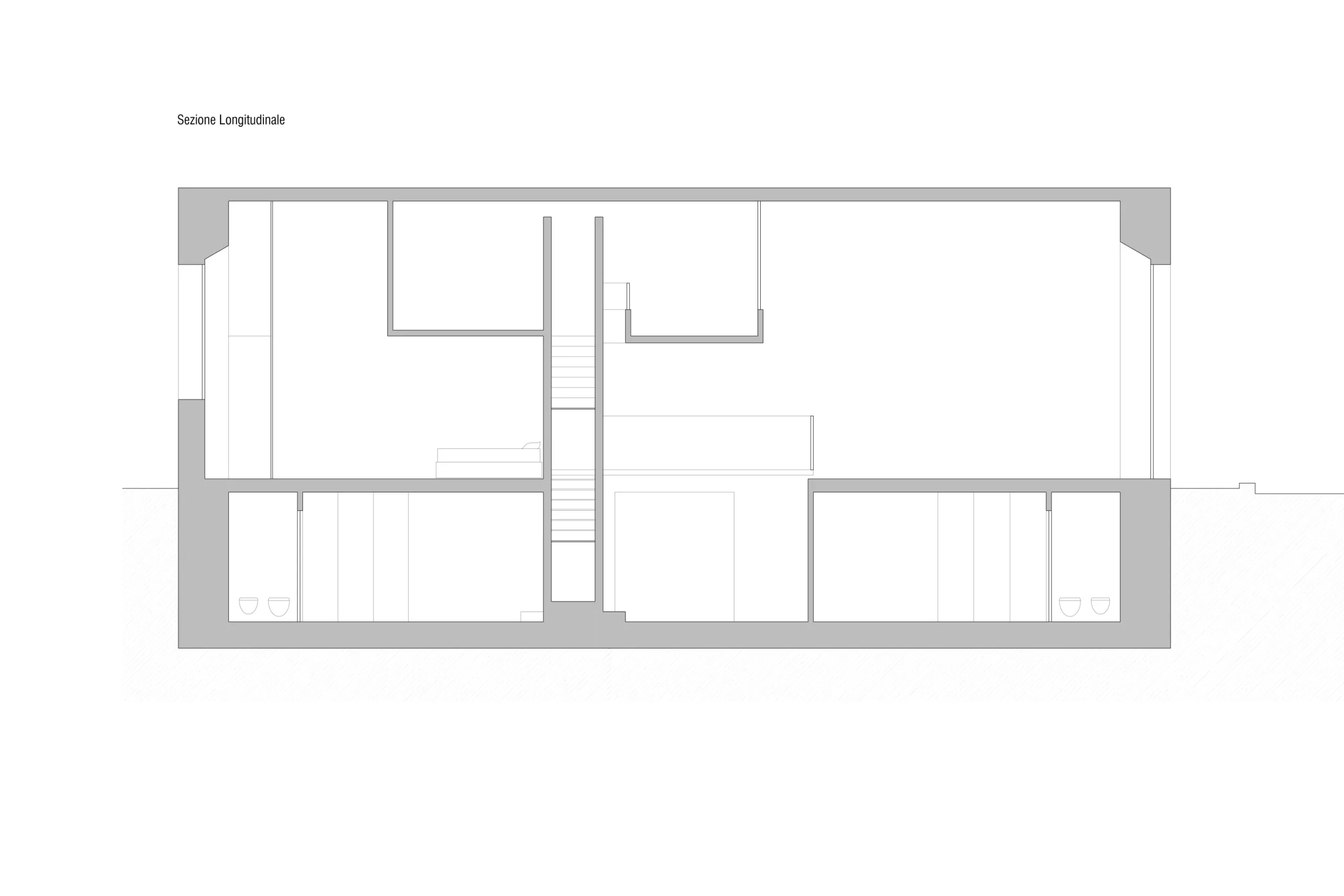Design apartment in Cagliari — Loft 360, technical project drawing, designed by Gatti/Piu (photo 2)