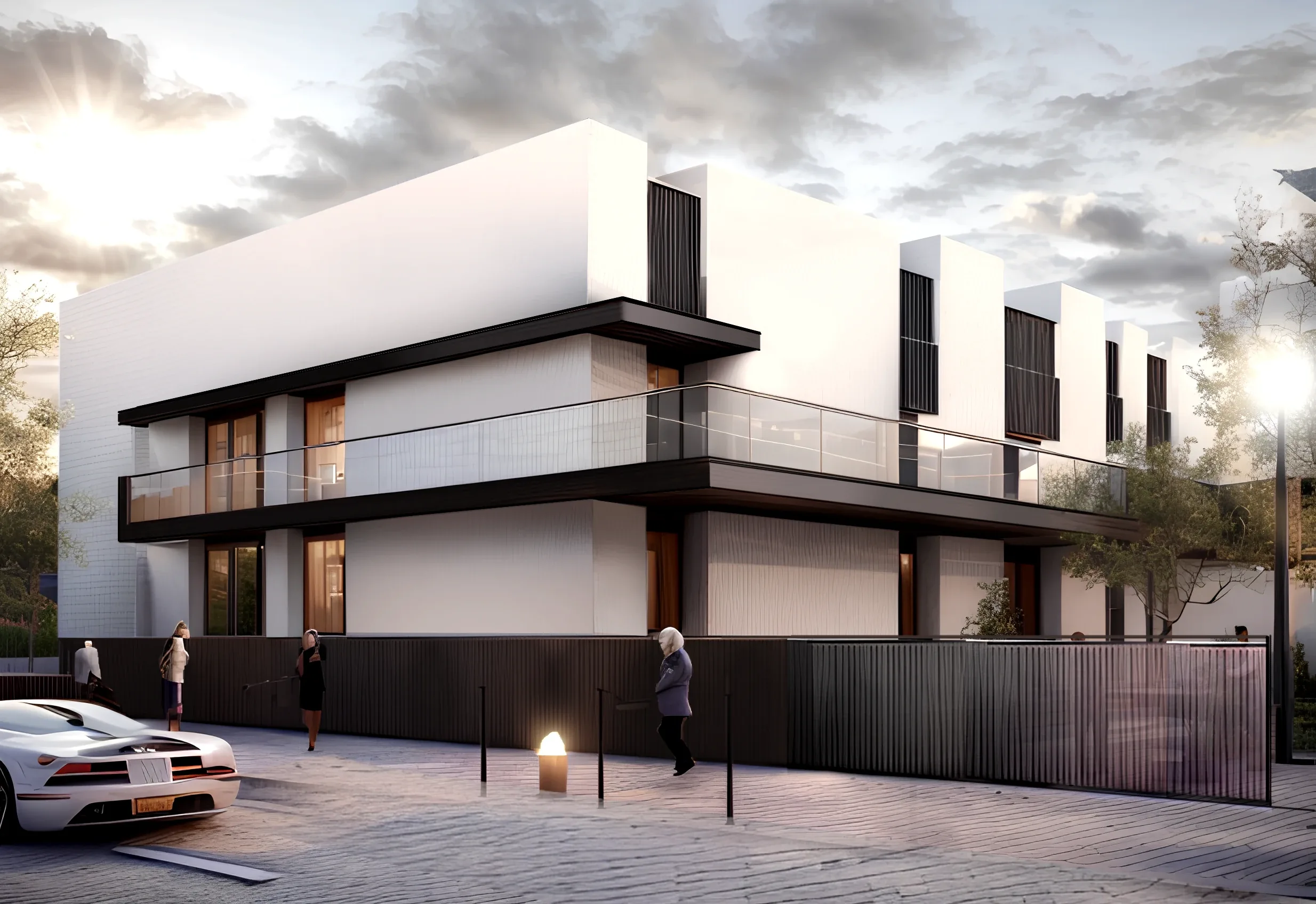 Design apartment in Cagliari — Residenze Alessandro III, exterior overview, designed by Gatti/Piu
