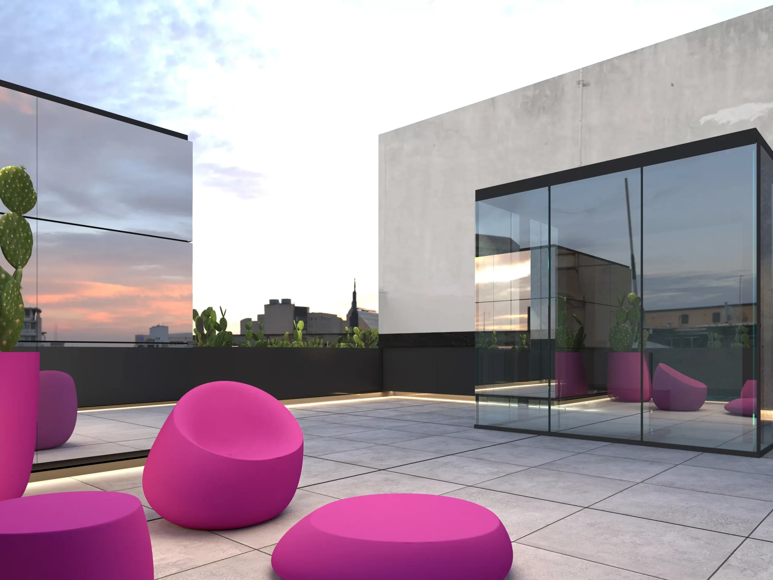 Design apartment in Cagliari — Terrazza Sant'Eusebio, view of the spaces, designed by Gatti/Piu (photo 2)
