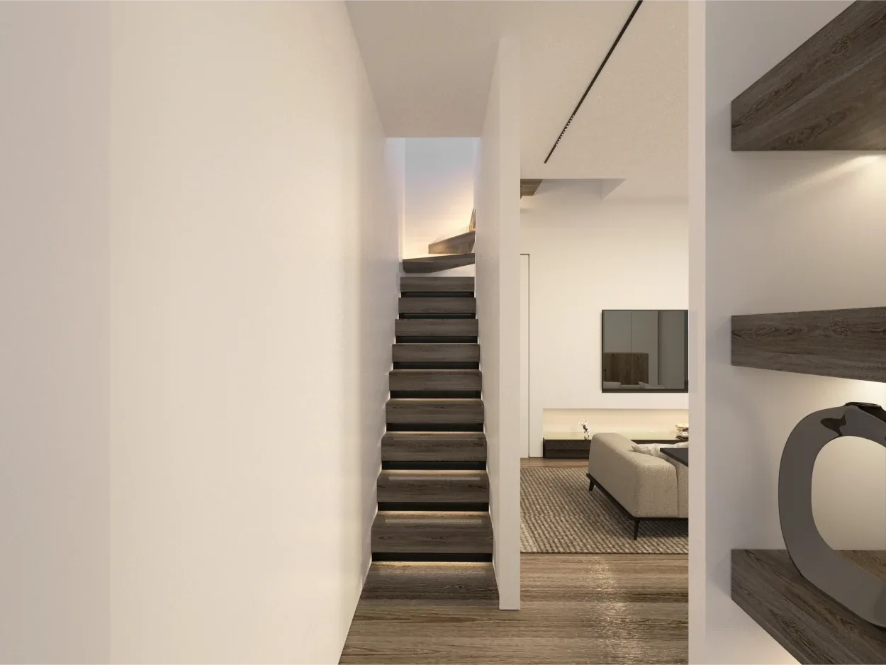 Design apartment in Cagliari — Terrazza Sant'Eusebio, view of the spaces, designed by Gatti/Piu (photo 4)