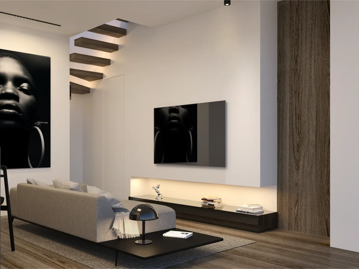 Design apartment in Cagliari — Terrazza Sant'Eusebio, view of the spaces, designed by Gatti/Piu (photo 5)