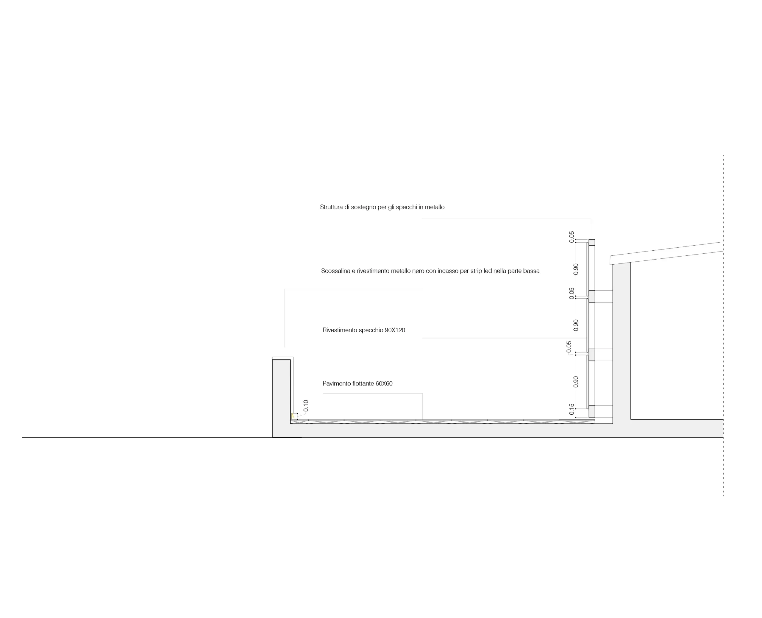 Design apartment in Cagliari — Terrazza Sant'Eusebio, technical project drawing, designed by Gatti/Piu (photo 2)