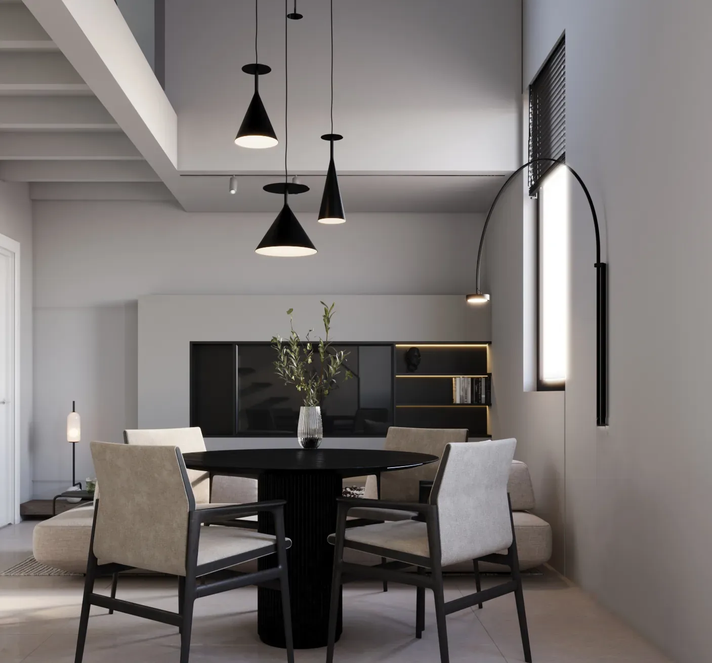 Design apartment in Cagliari — Via Nuoro, view of the spaces, designed by Gatti/Piu (photo 2)