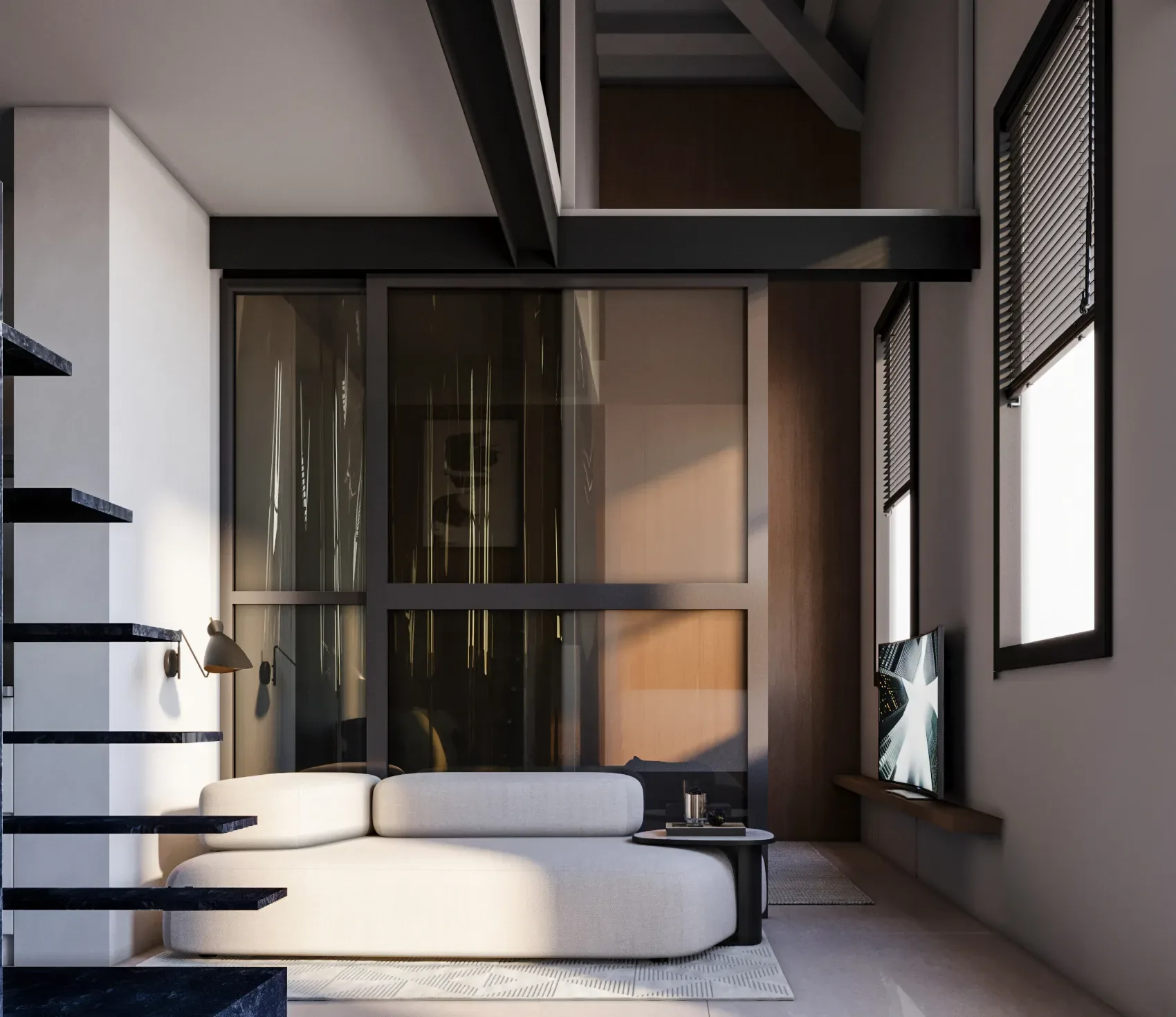 Design apartment in Cagliari — Via Nuoro, view of the spaces, designed by Gatti/Piu (photo 5)