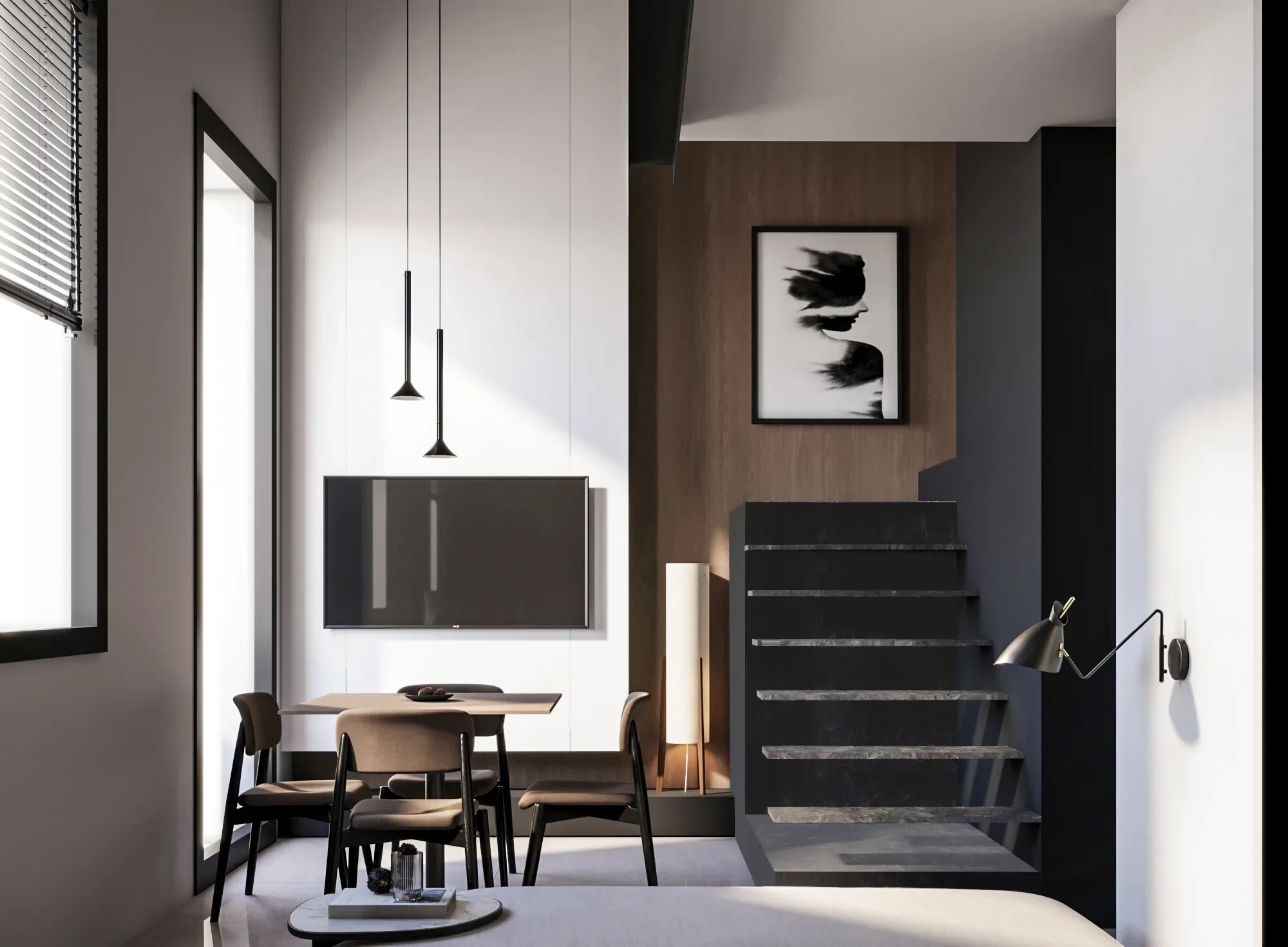 Design apartment in Cagliari — Via Nuoro, view of the spaces, designed by Gatti/Piu (photo 6)
