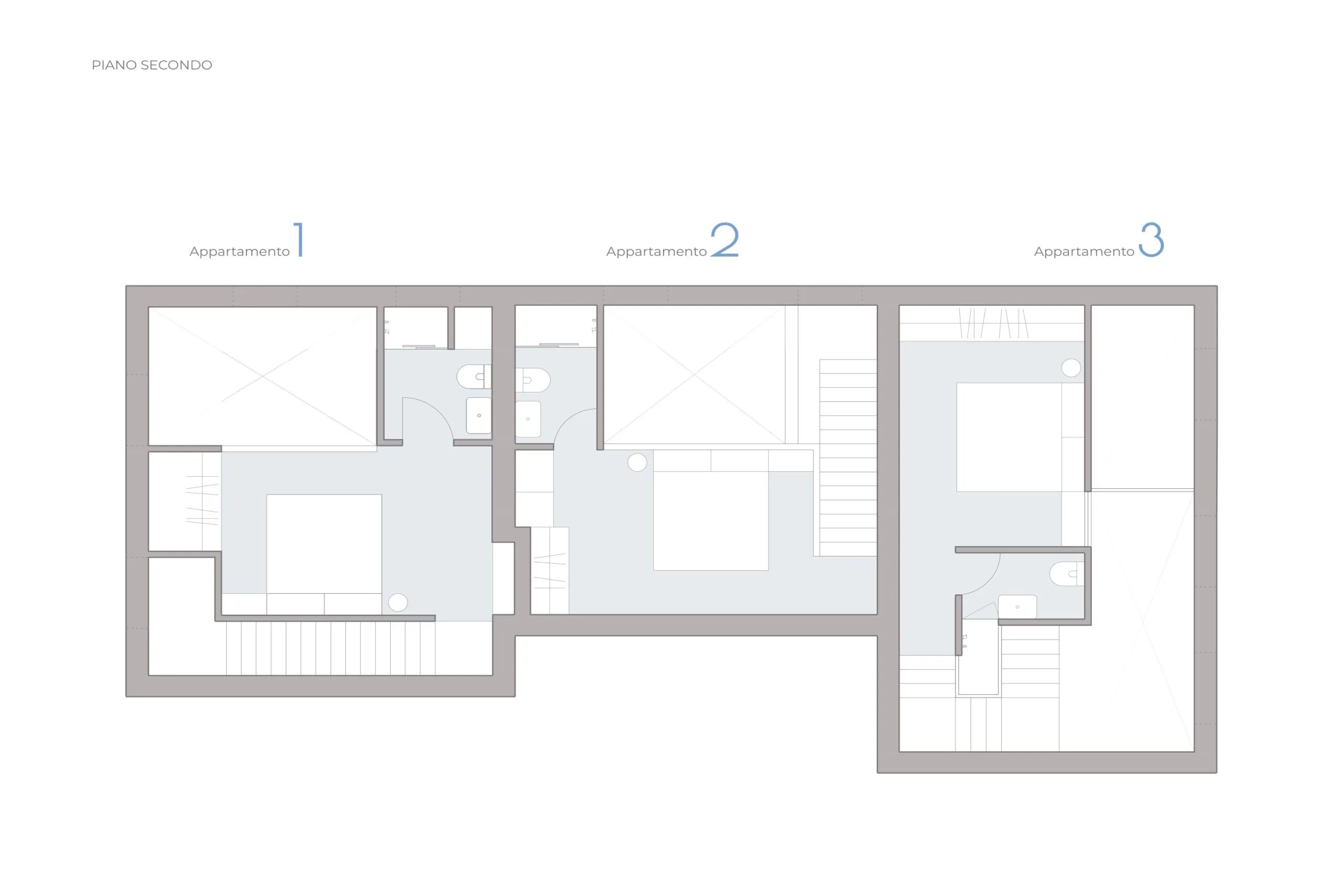 Design apartment in Cagliari — Via Nuoro, technical project drawing, designed by Gatti/Piu (photo 3)
