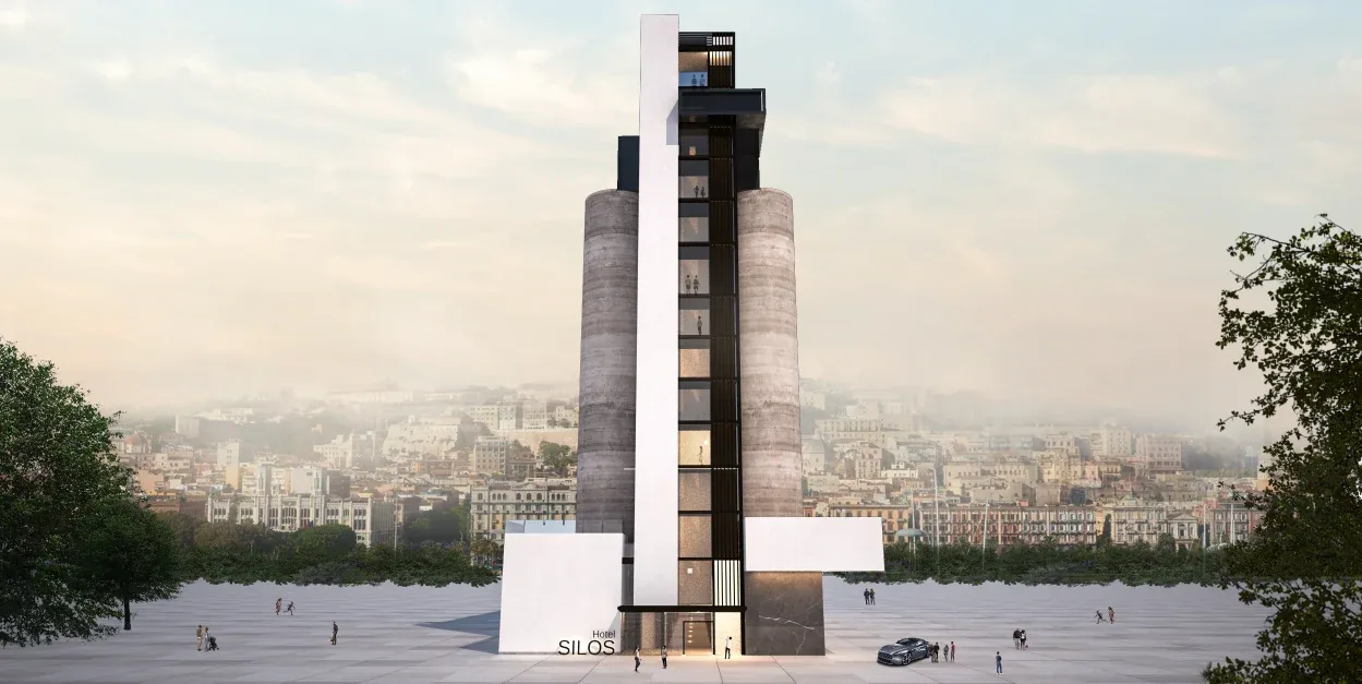 Hospitality project in Cagliari — Silos Hotel, view of the spaces, designed by Gatti/Piu (photo 4)