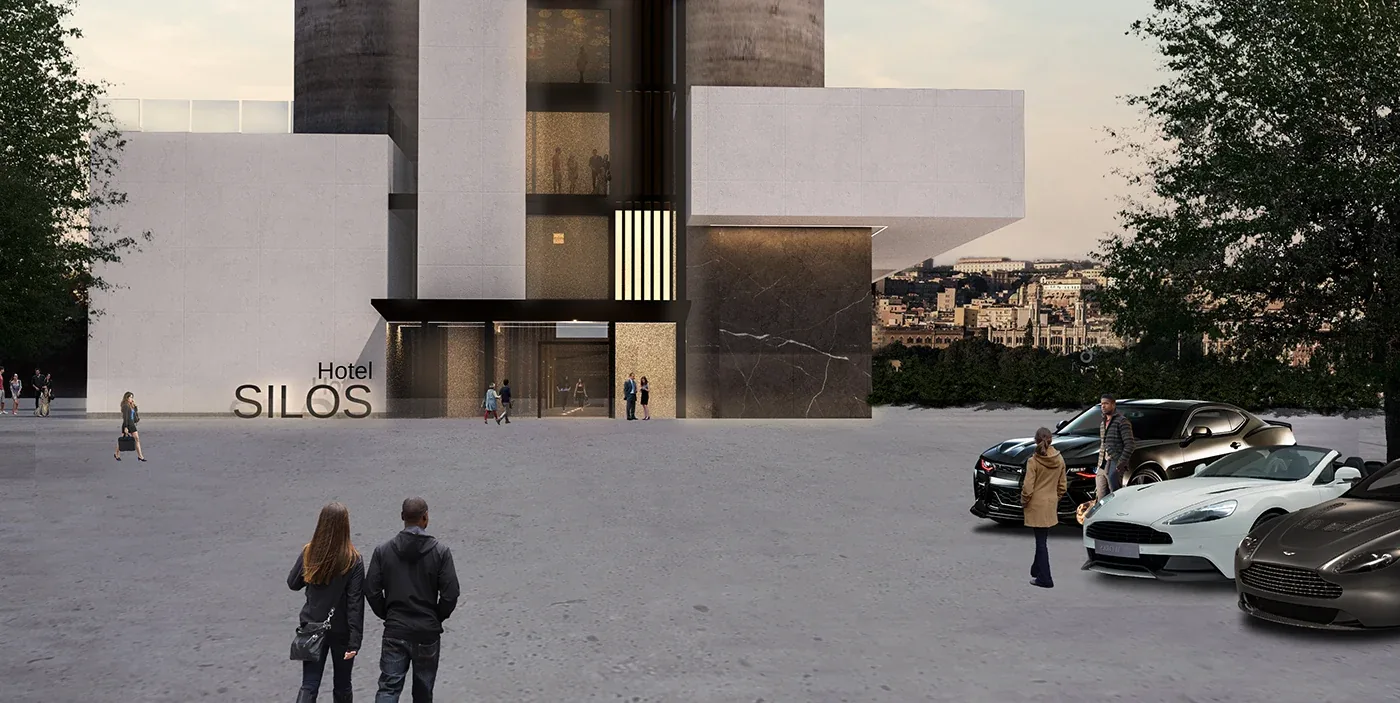 Hospitality project in Cagliari — Silos Hotel, view of the spaces, designed by Gatti/Piu (photo 5)
