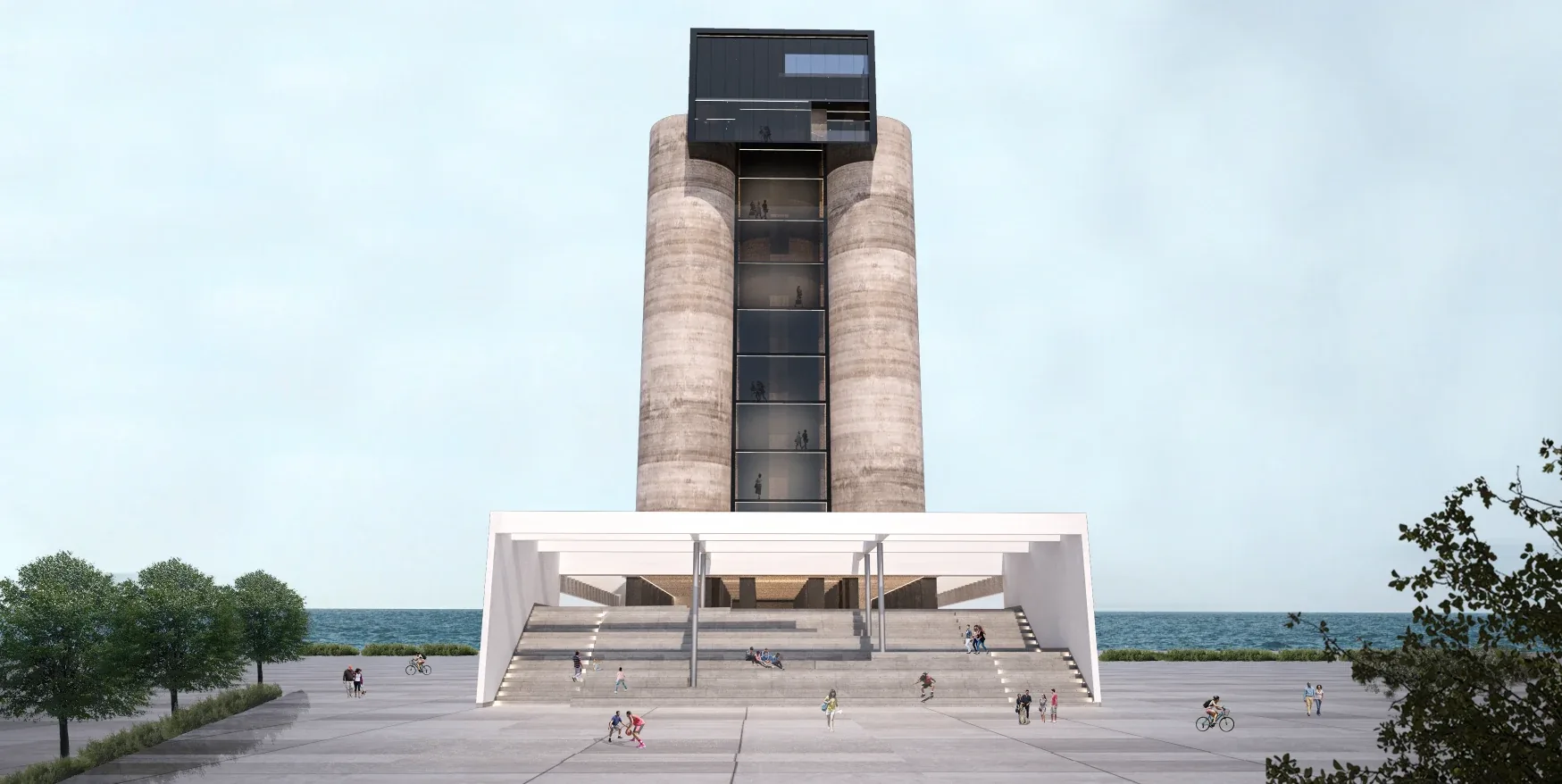 Hospitality project in Cagliari — Silos Hotel, view of the spaces, designed by Gatti/Piu (photo 6)