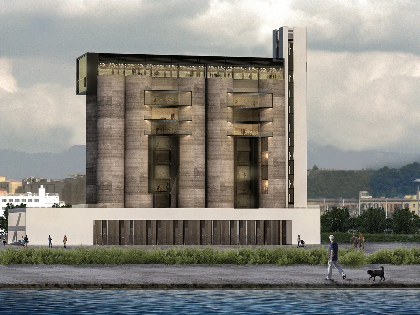 Hospitality project in Cagliari — Silos Hotel, view of the spaces, designed by Gatti/Piu (photo 7)