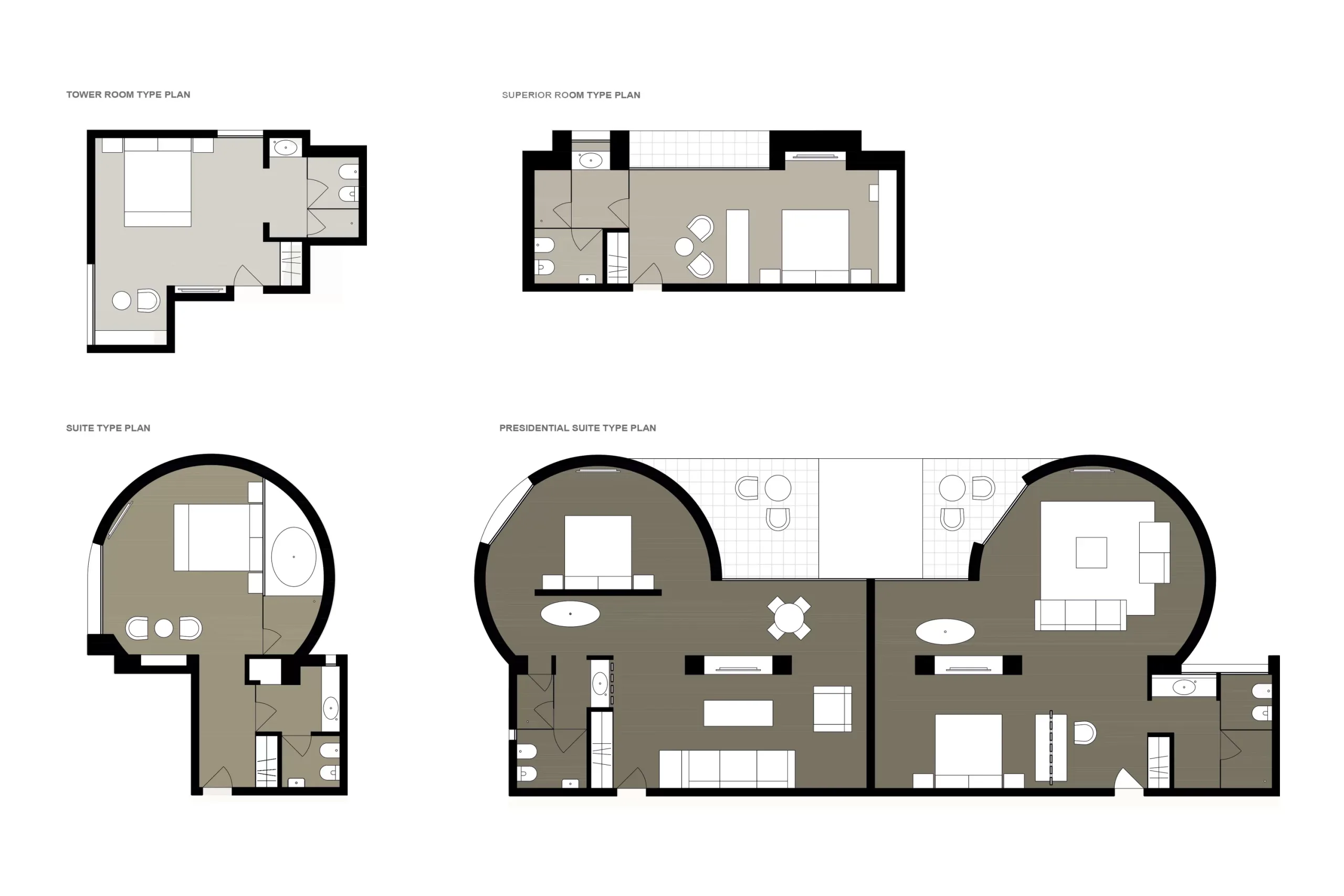 Hospitality project in Cagliari — Silos Hotel, technical project drawing, designed by Gatti/Piu