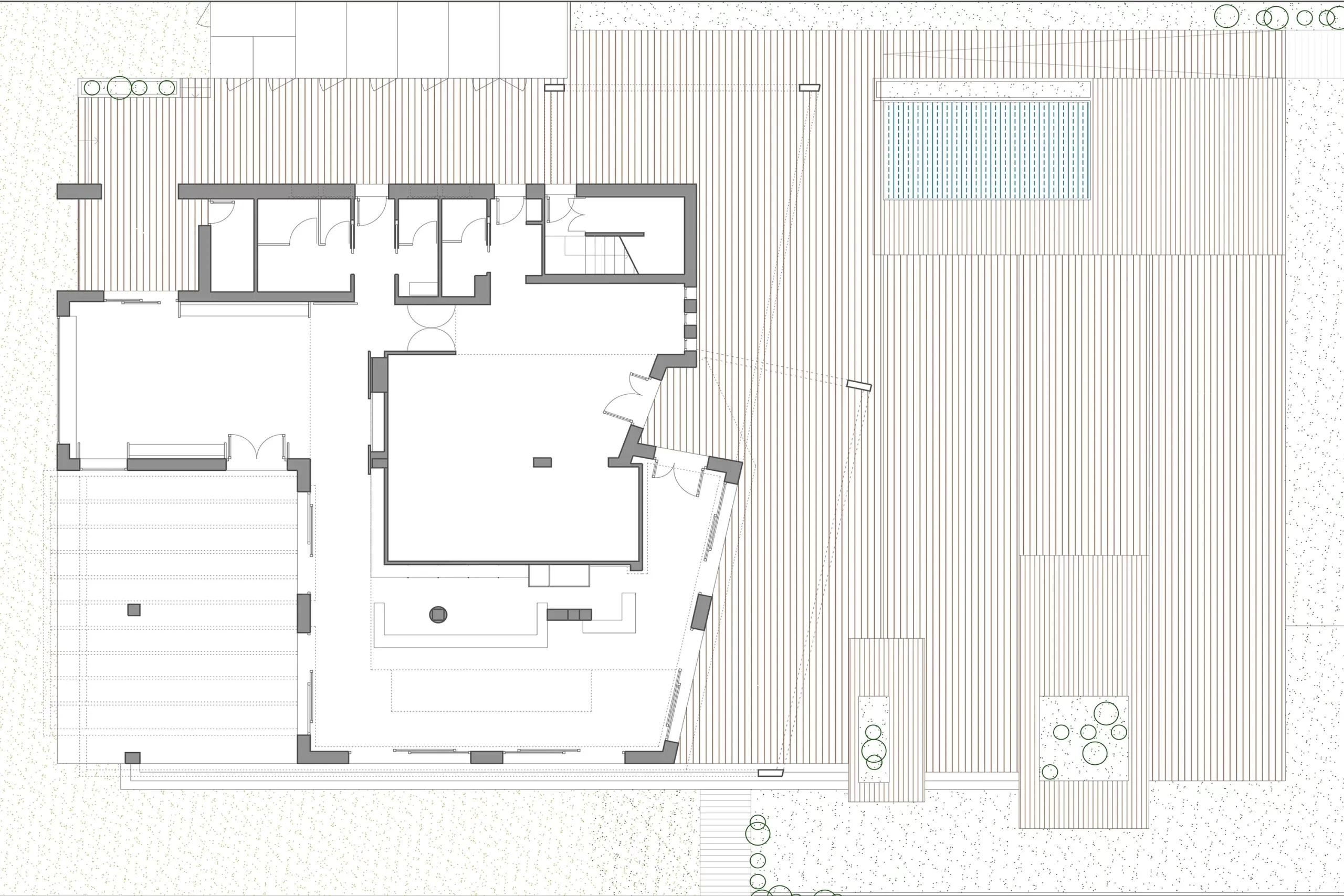 Renovation in Quartu Sant'Elena — Albachiara, technical project drawing, designed by Gatti/Piu