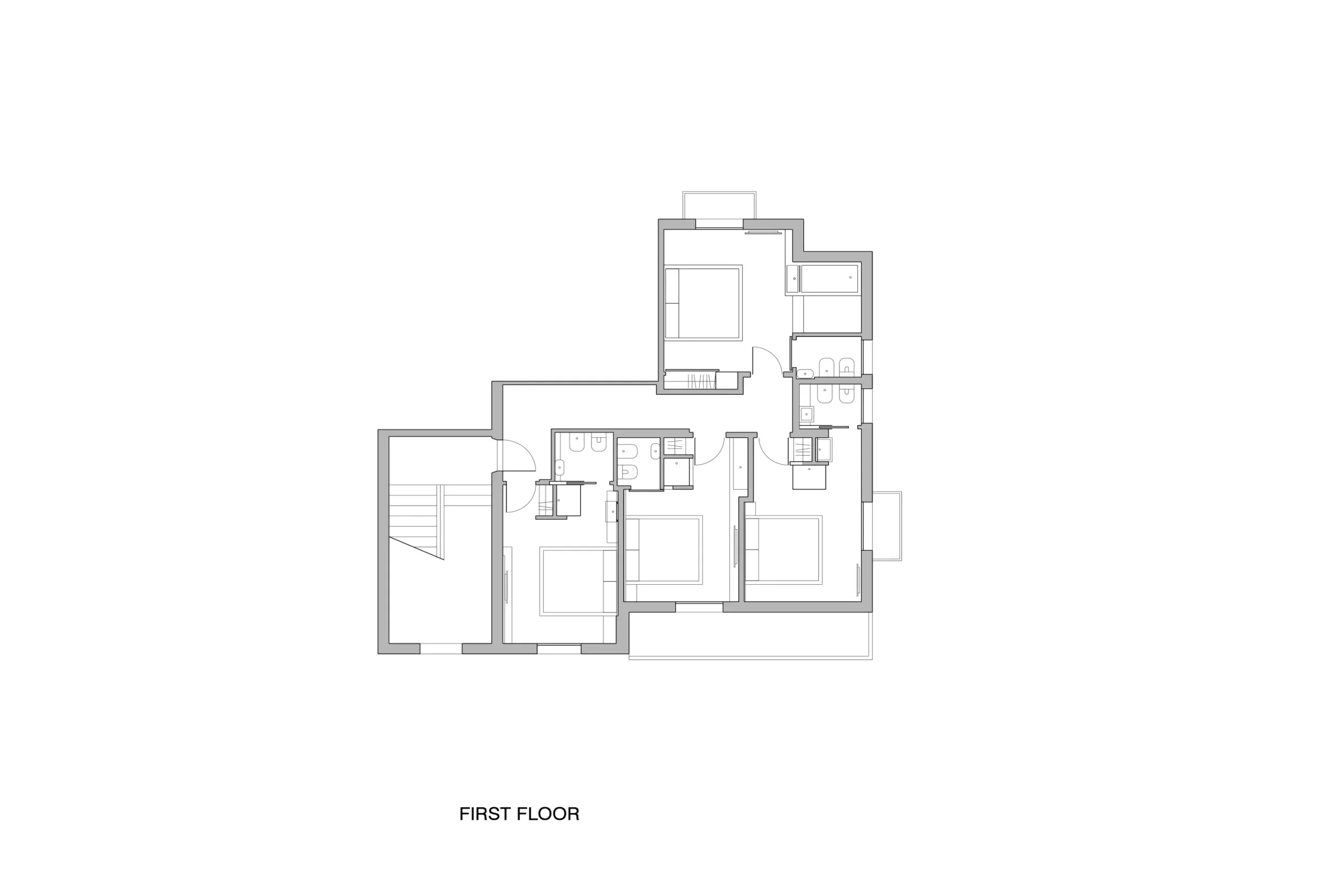 Hospitality project in Cagliari — Le Palmette Suites, technical project drawing, designed by Gatti/Piu (photo 2)