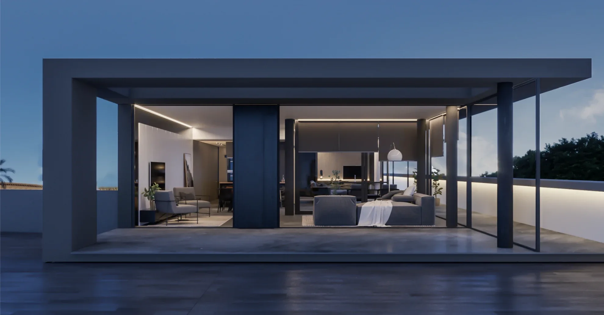 Premium penthouse in Cagliari — Glass Nest, project photography, designed by Gatti/Piu (photo 2)
