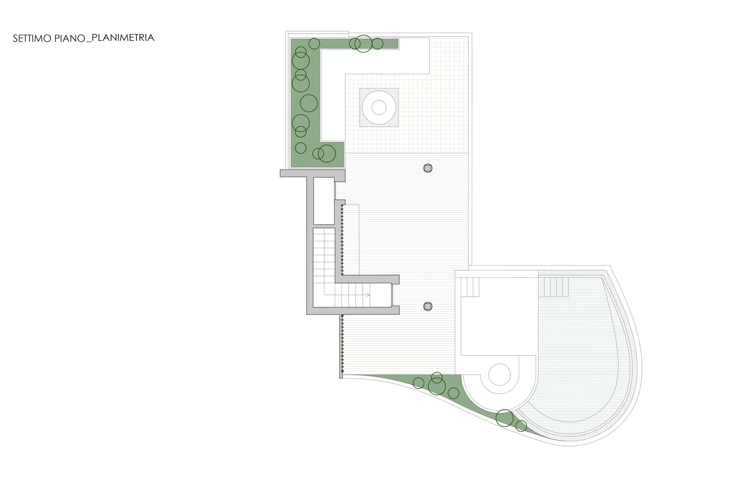 Premium penthouse in Cagliari — Via Della Pineta, technical project drawing, designed by Gatti/Piu (photo 3)