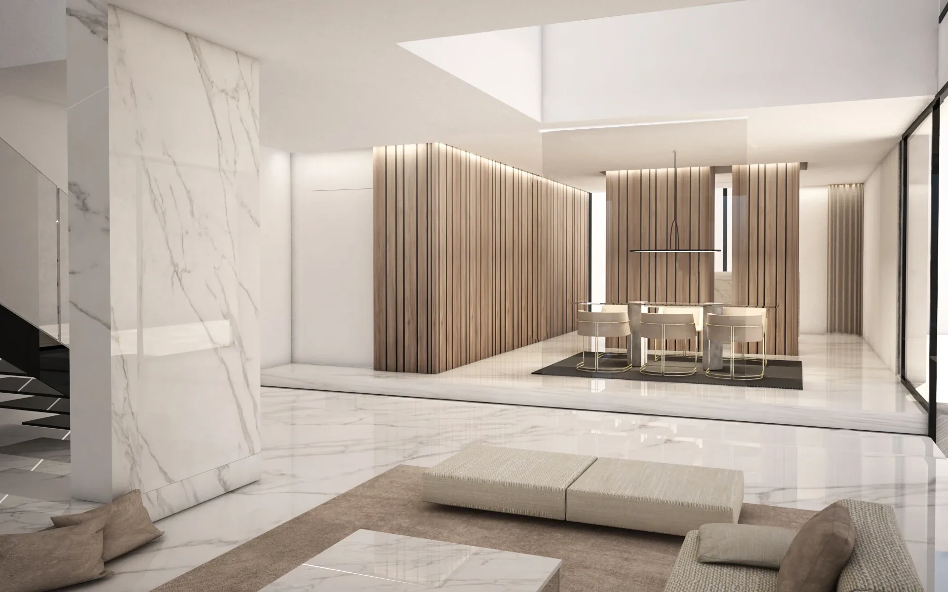 Luxury villa in Cagliari — Isola Falconi, view of the spaces, designed by Gatti/Piu (photo 7)