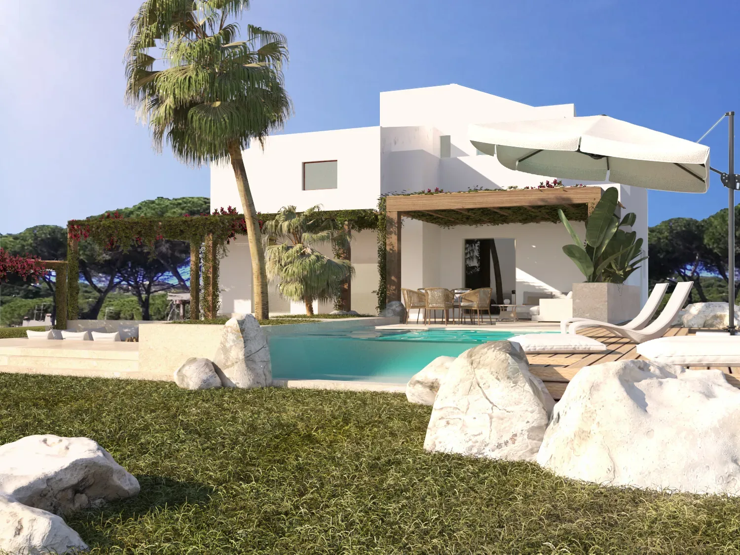 Luxury villa in Pula — La Perla Marina, view of the spaces, designed by Gatti/Piu (photo 2)