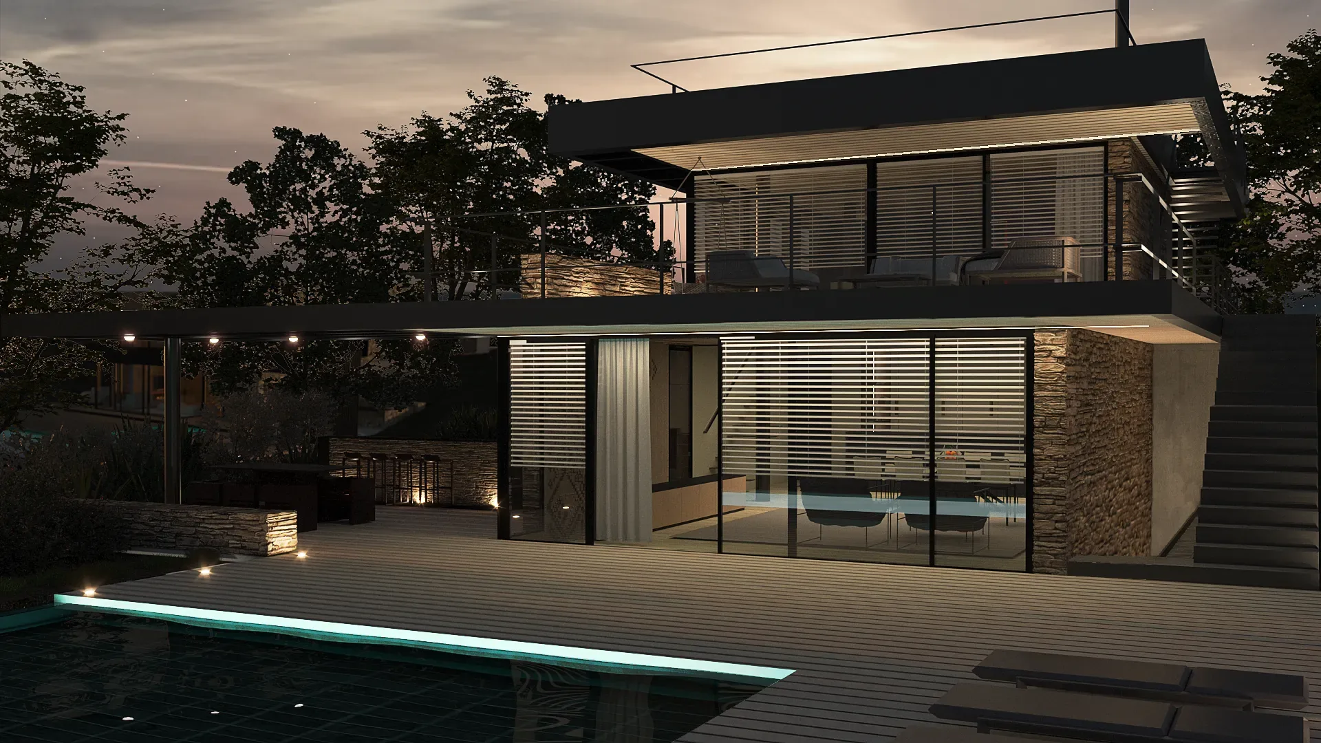Luxury villa in Quartu Sant'Elena — TM1, exterior overview, designed by Gatti/Piu