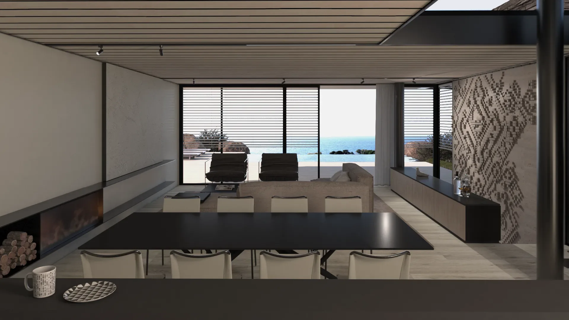 Luxury villa in Quartu Sant'Elena — TM1, view of the spaces, designed by Gatti/Piu (photo 4)