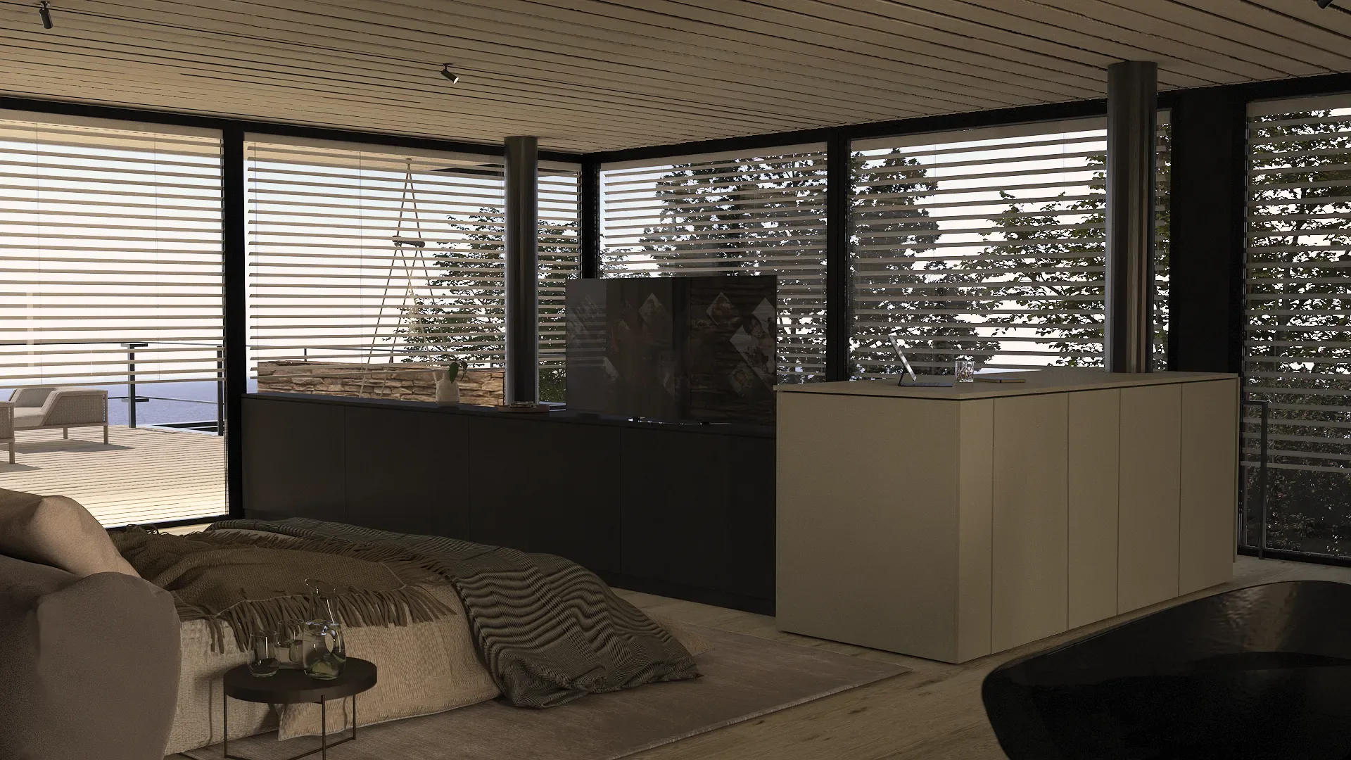 Luxury villa in Quartu Sant'Elena — TM1, view of the spaces, designed by Gatti/Piu (photo 5)