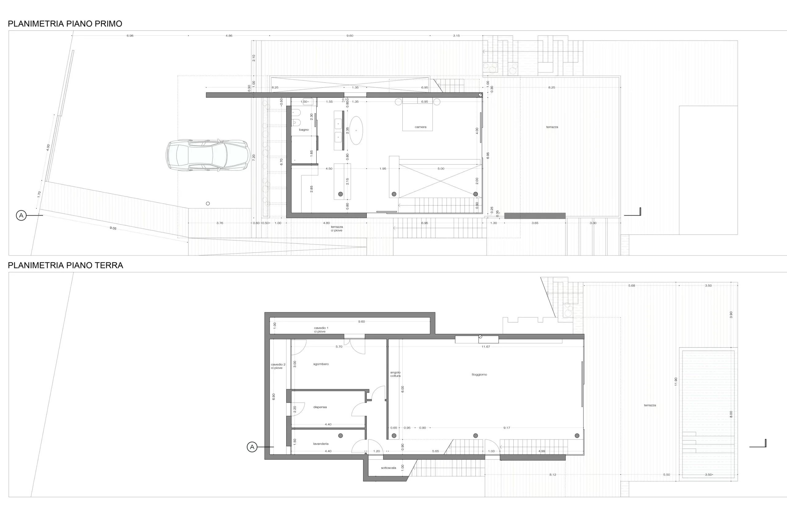 Luxury villa in Quartu Sant'Elena — TM1, technical project drawing, designed by Gatti/Piu (photo 2)
