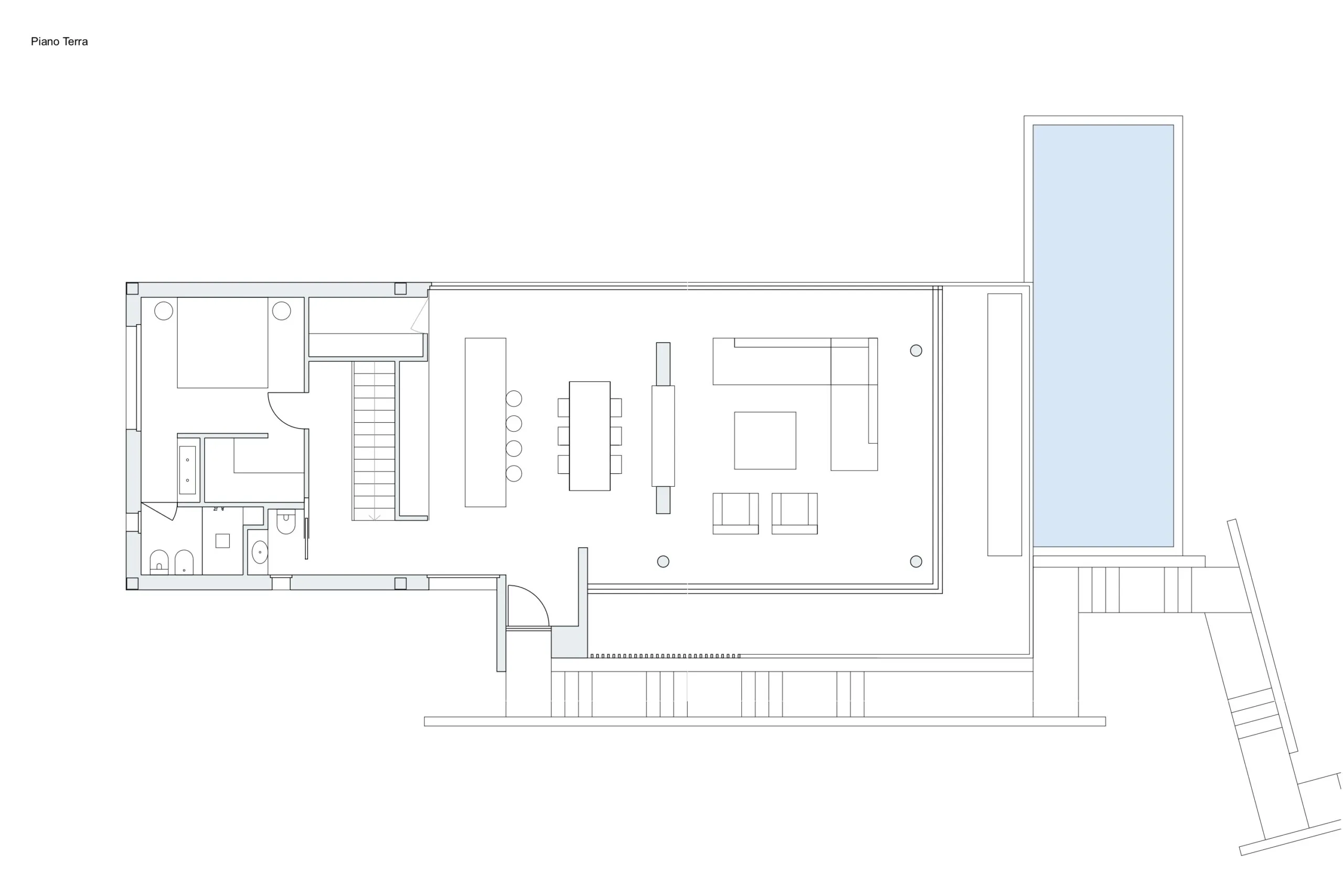 Luxury villa in Quartu Sant'Elena, Sardegna — TM11, technical project drawing, designed by Gatti/Piu