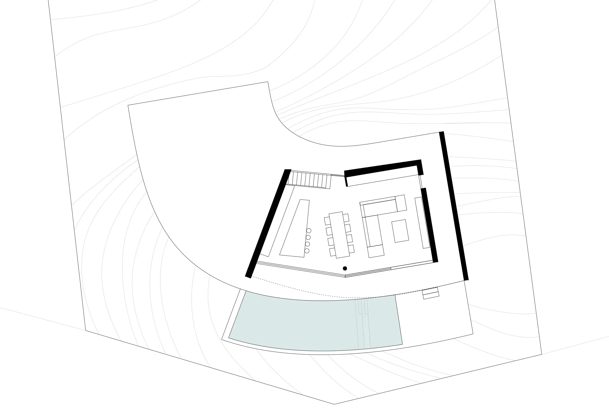 Luxury villa in Terramala — TM12, technical project drawing, designed by Gatti/Piu