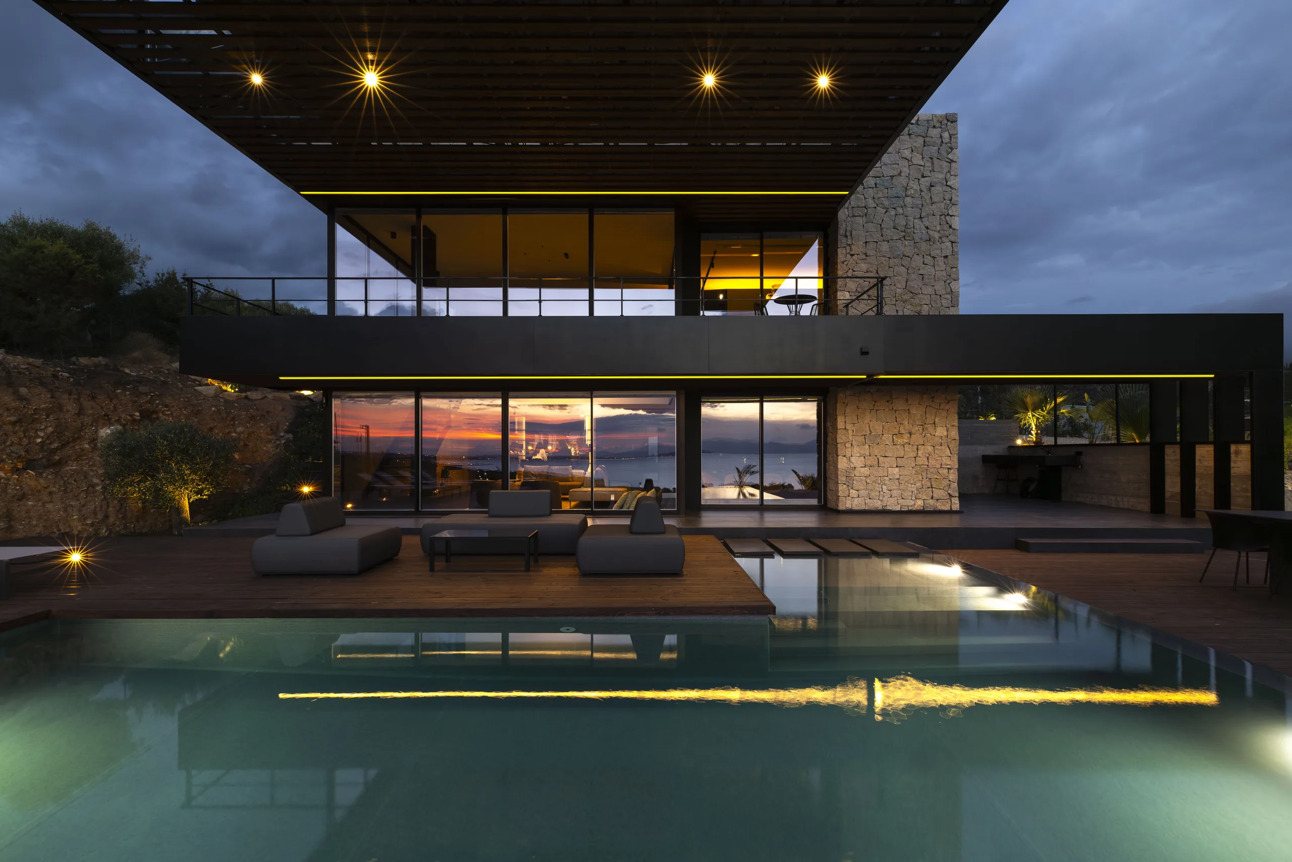 Luxury villa in Quartu Sant'Elena — TM2, view of the spaces, designed by Gatti/Piu (photo 23)