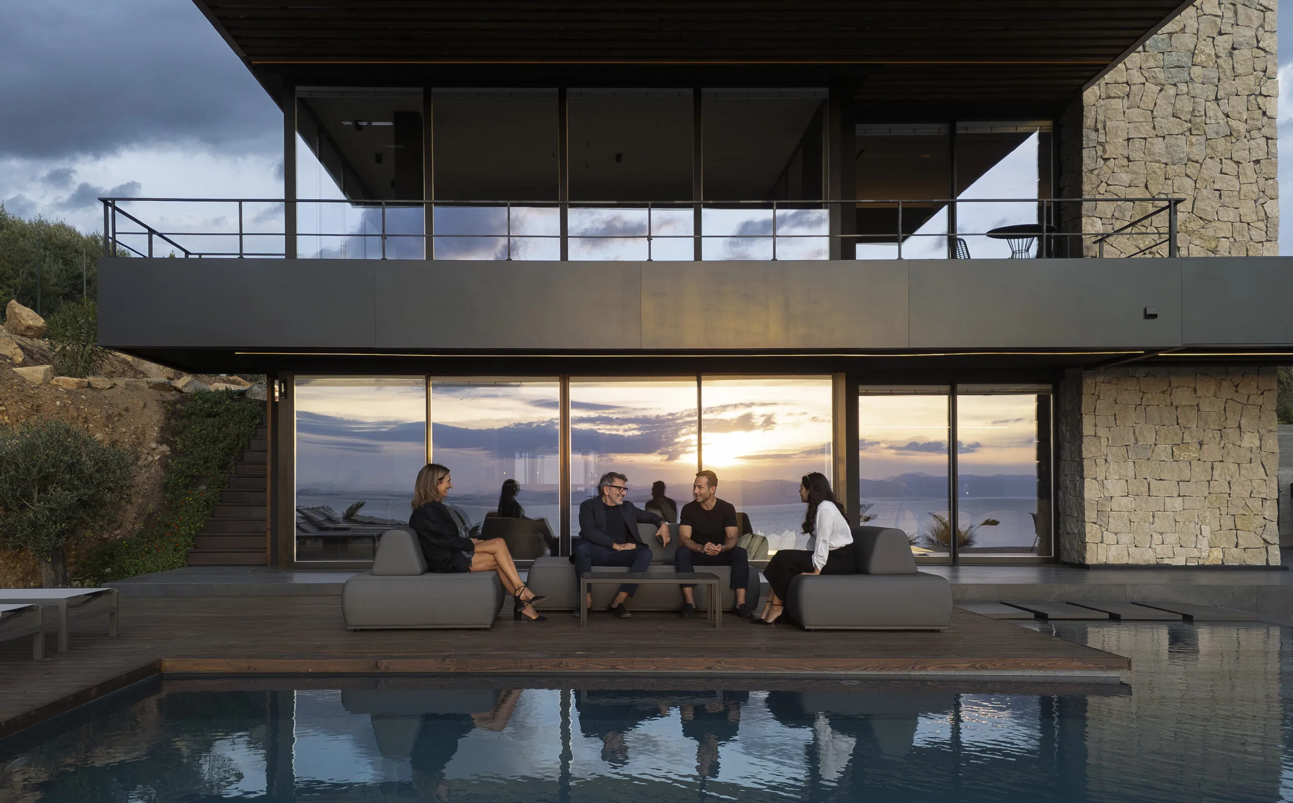 Luxury villa in Quartu Sant'Elena — TM2, view of the spaces, designed by Gatti/Piu (photo 24)