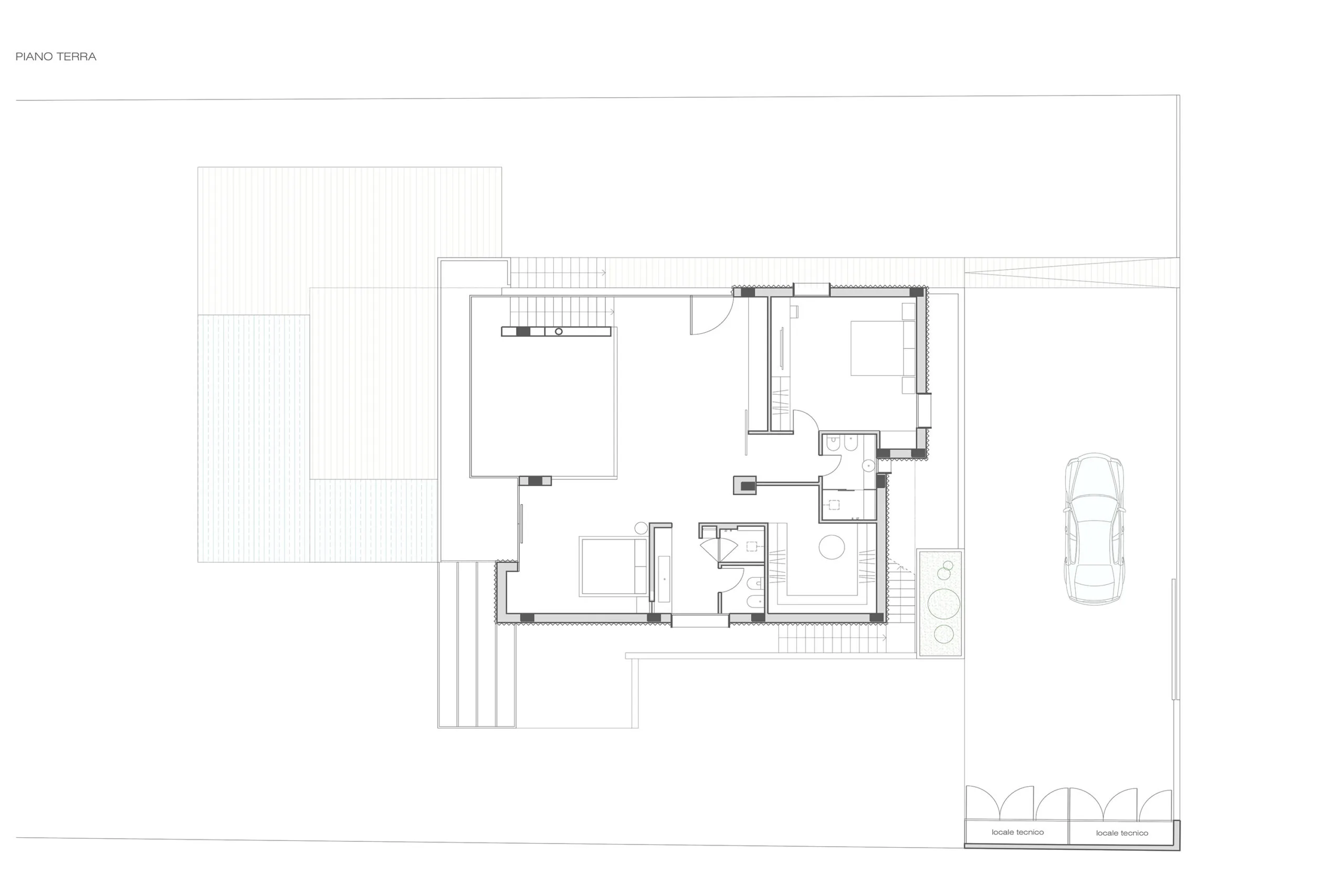 Luxury villa in Quartu Sant'Elena — TM2, technical project drawing, designed by Gatti/Piu