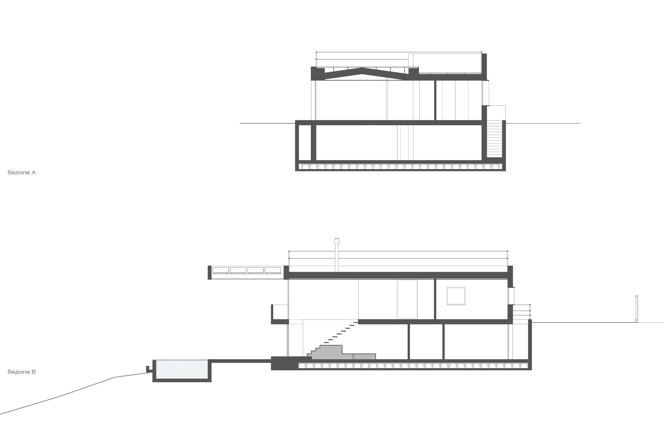 Luxury villa in Quartu Sant'Elena — TM2, technical project drawing, designed by Gatti/Piu (photo 2)