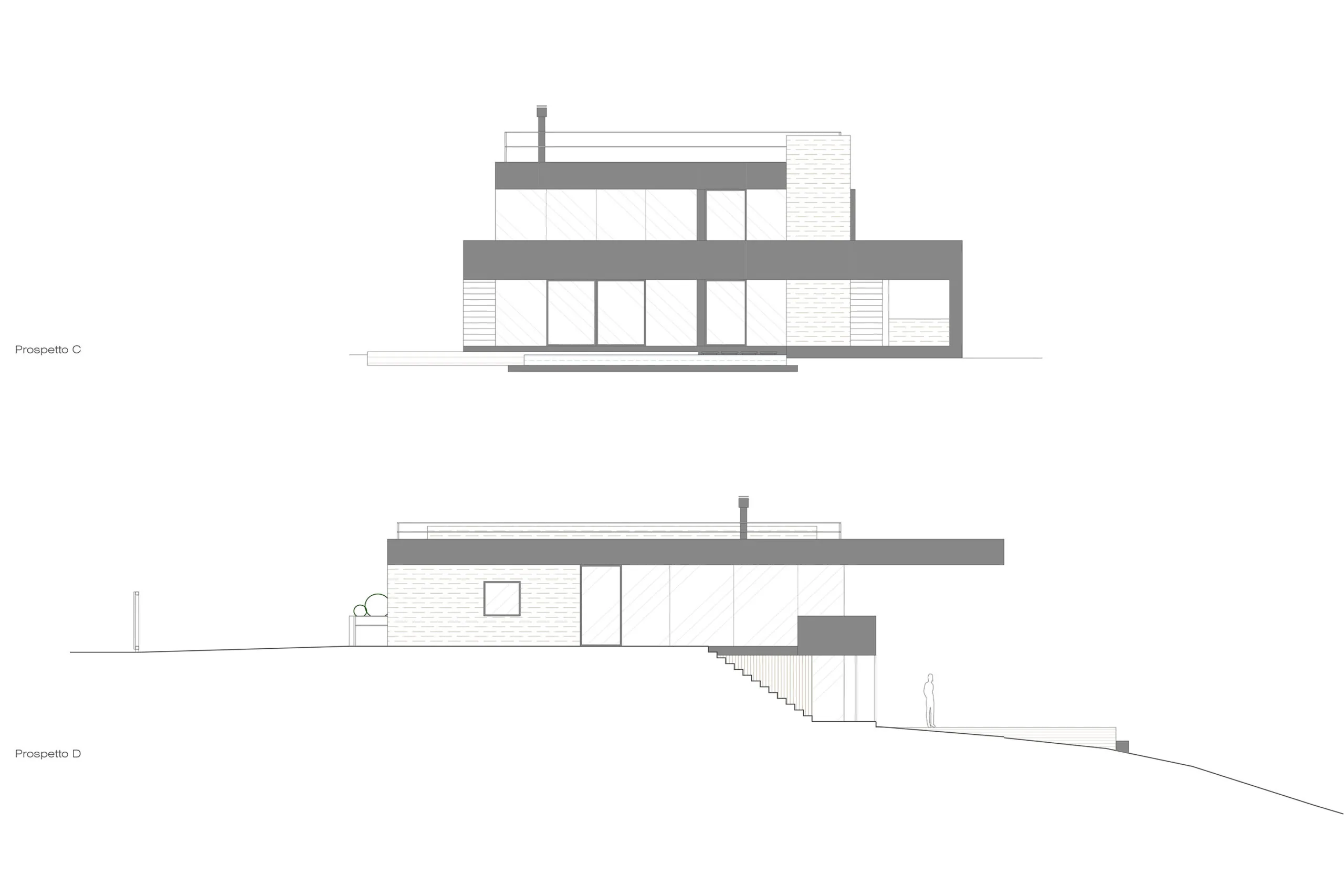 Luxury villa in Quartu Sant'Elena — TM2, technical project drawing, designed by Gatti/Piu (photo 3)