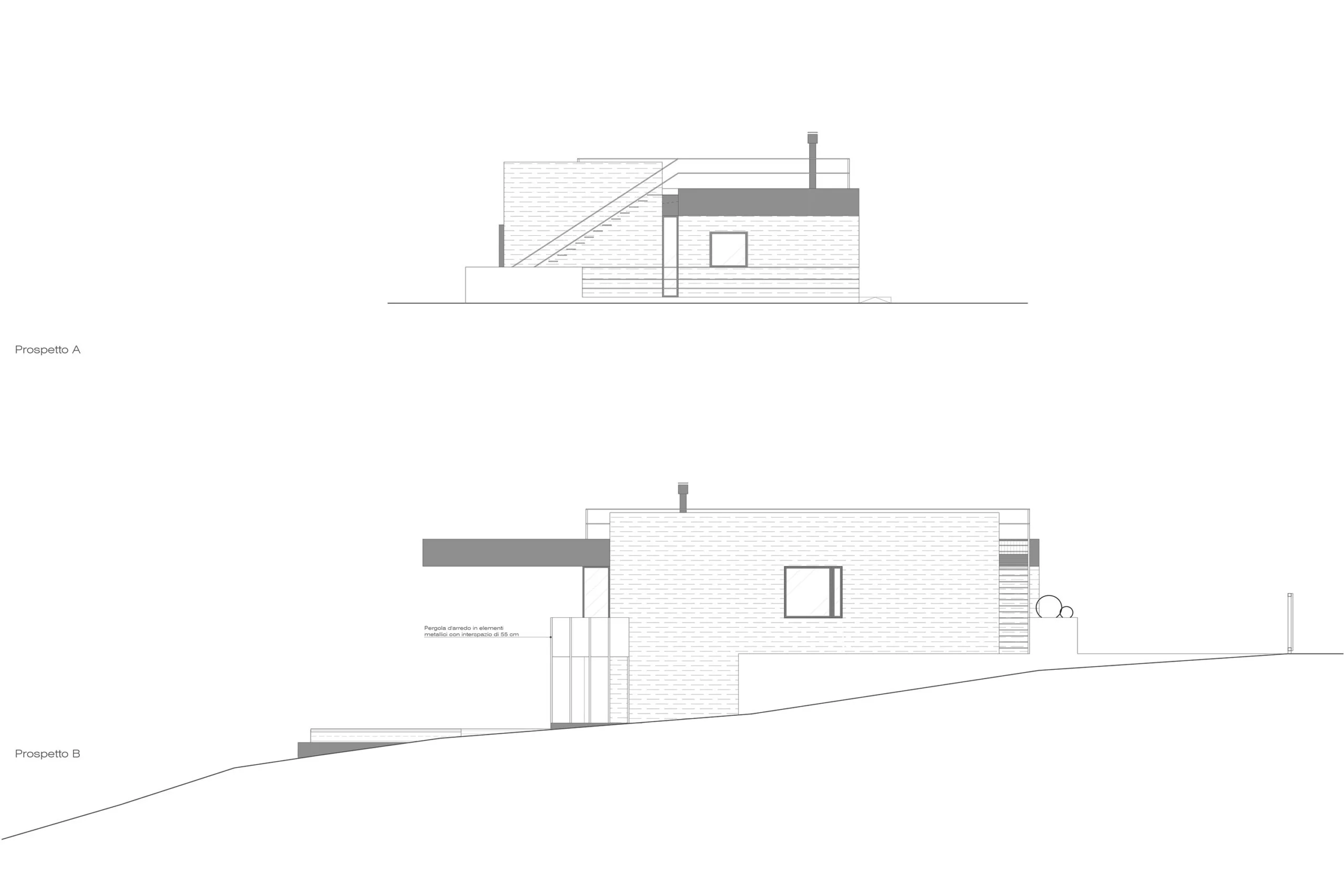 Luxury villa in Quartu Sant'Elena — TM2, technical project drawing, designed by Gatti/Piu (photo 4)