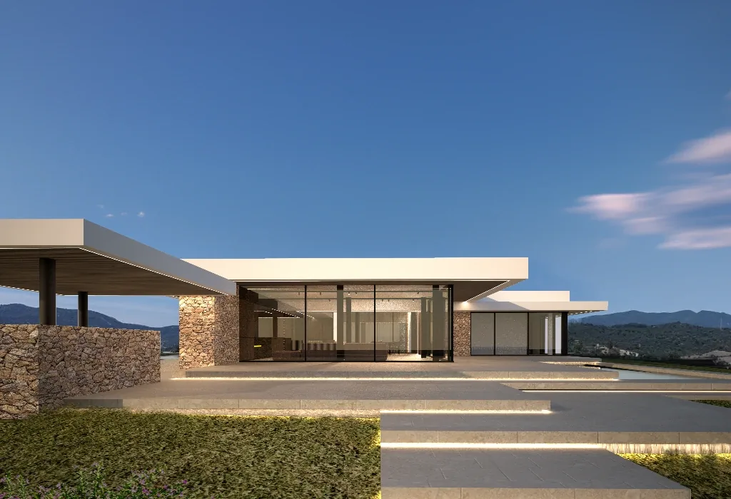 Luxury villa in Quartu Sant'Elena — TM4, exterior overview, designed by Gatti/Piu