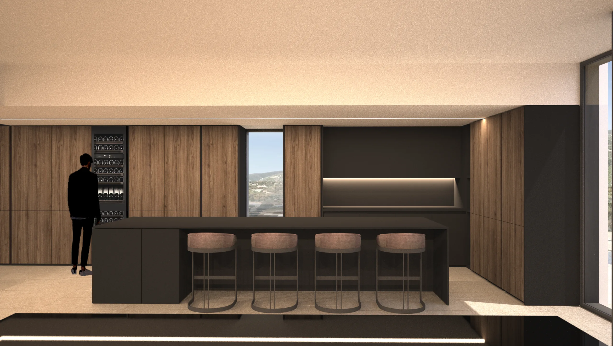 Luxury villa in Quartu Sant'Elena — TM4, view of the spaces, designed by Gatti/Piu (photo 5)