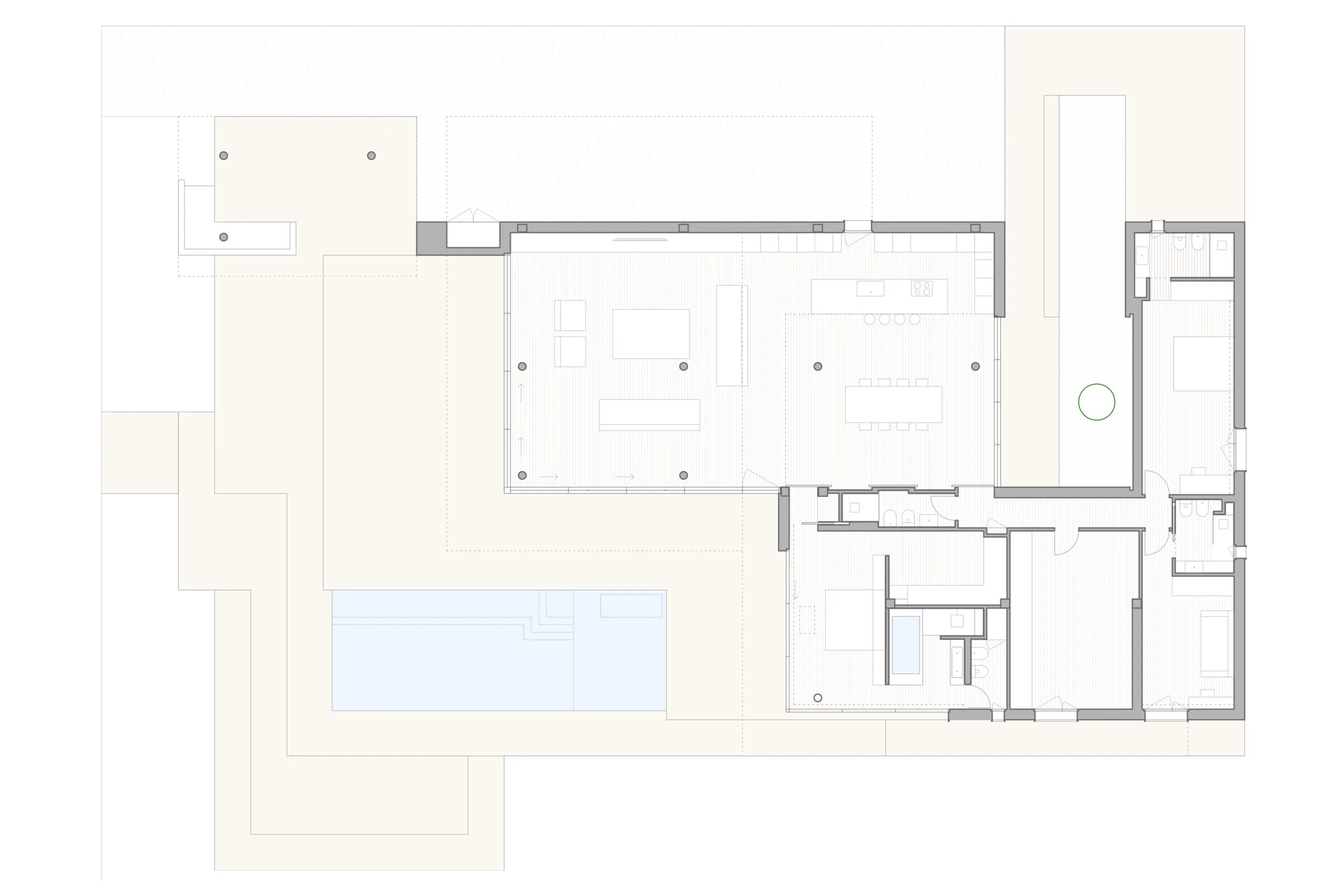 Luxury villa in Quartu Sant'Elena — TM4, technical project drawing, designed by Gatti/Piu