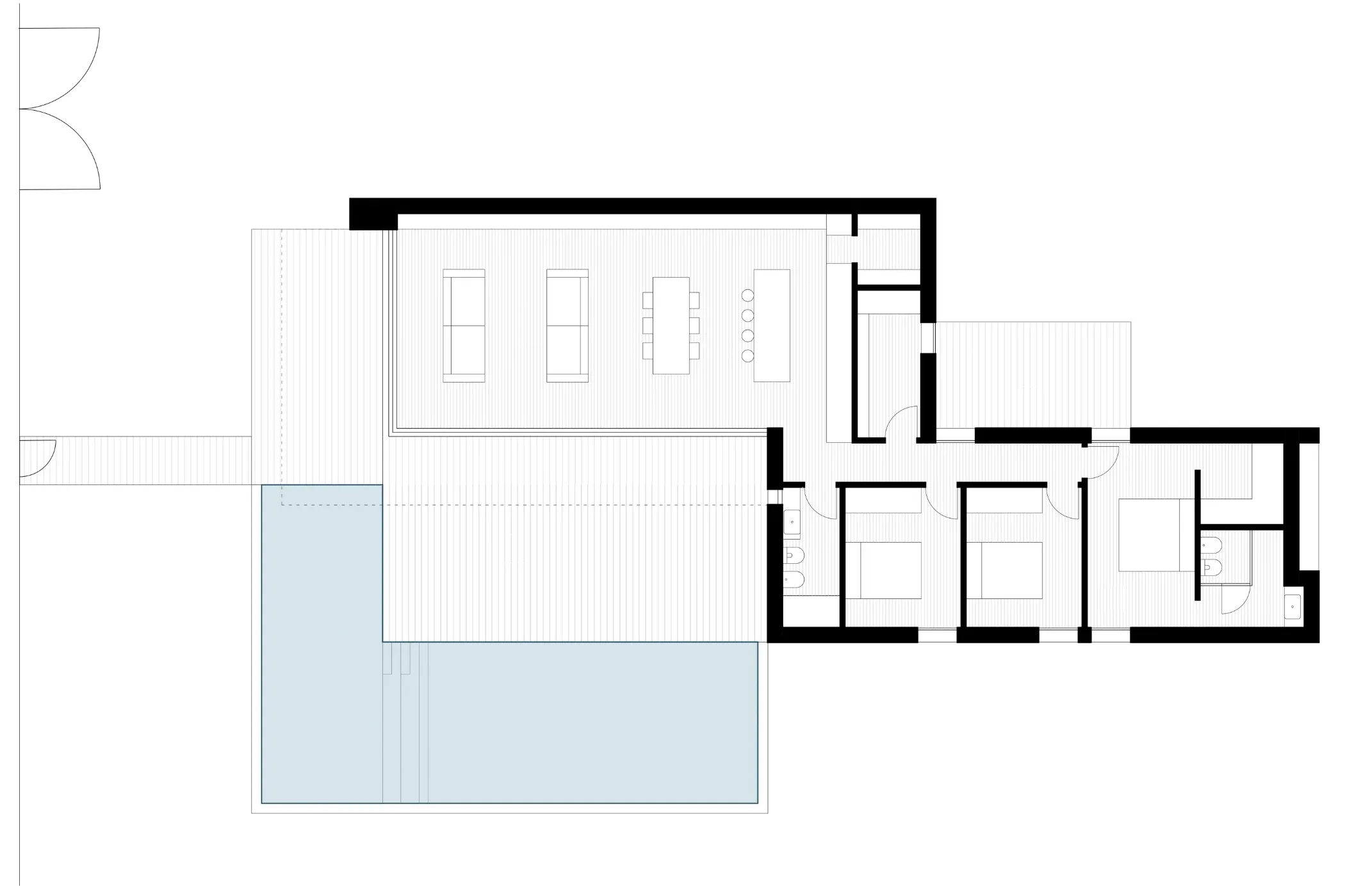 Luxury villa in Quartu Sant'Elena — TM5, technical project drawing, designed by Gatti/Piu