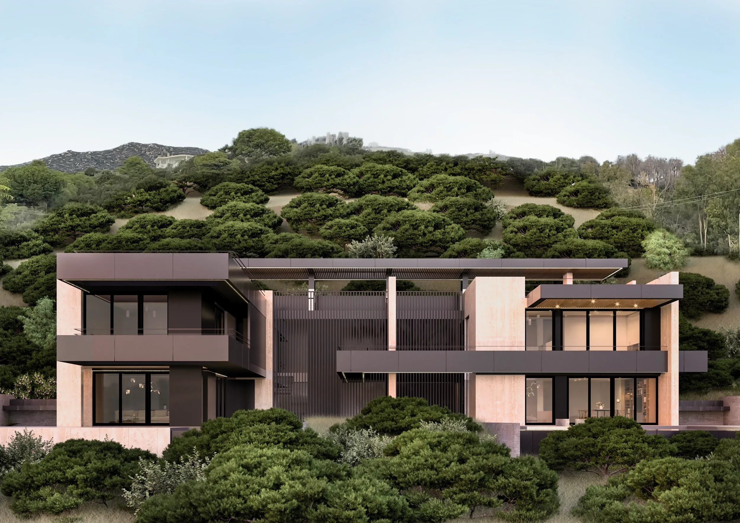 Luxury villa in Quartu Sant'Elena — TM 7/8, exterior overview, designed by Gatti/Piu