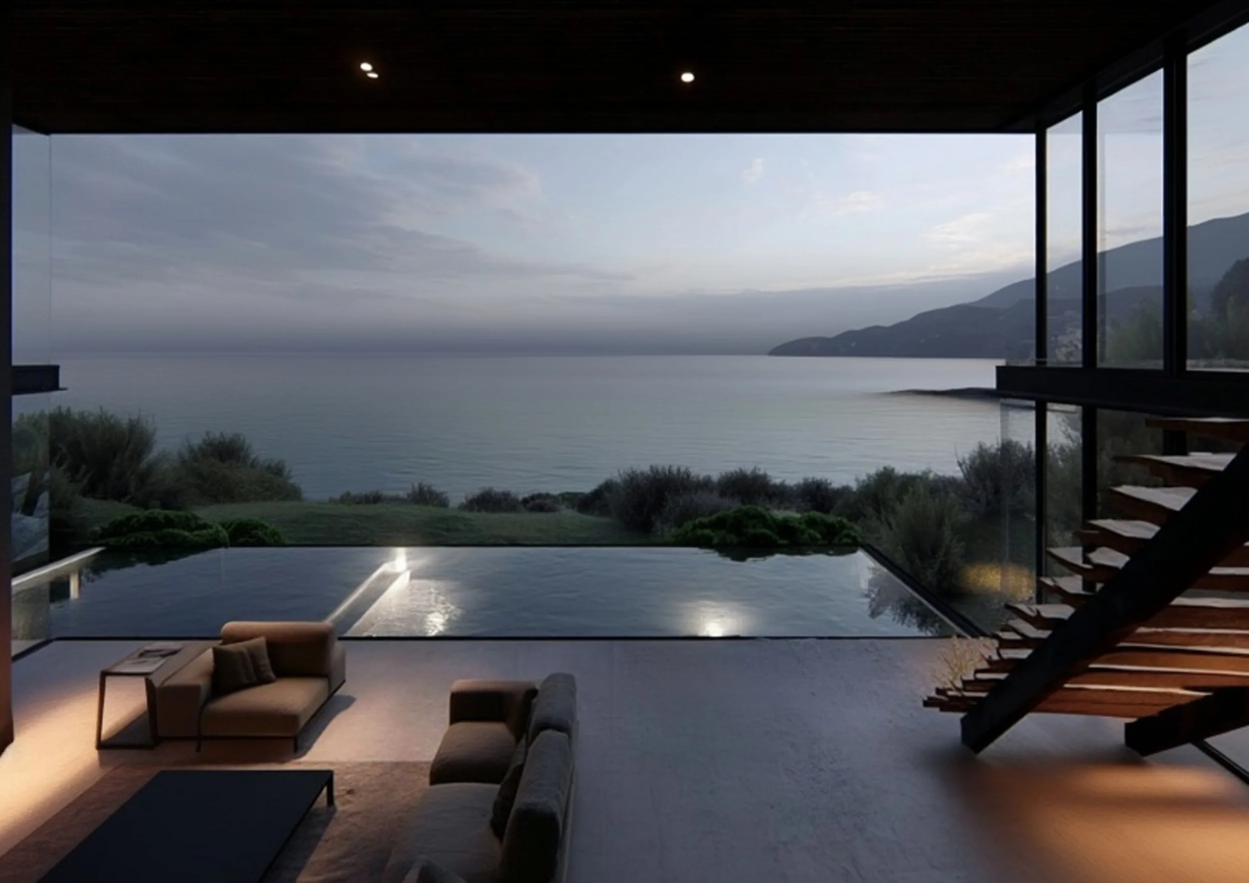 Luxury villa in Quartu Sant'Elena — TM 7/8, view of the spaces, designed by Gatti/Piu (photo 3)