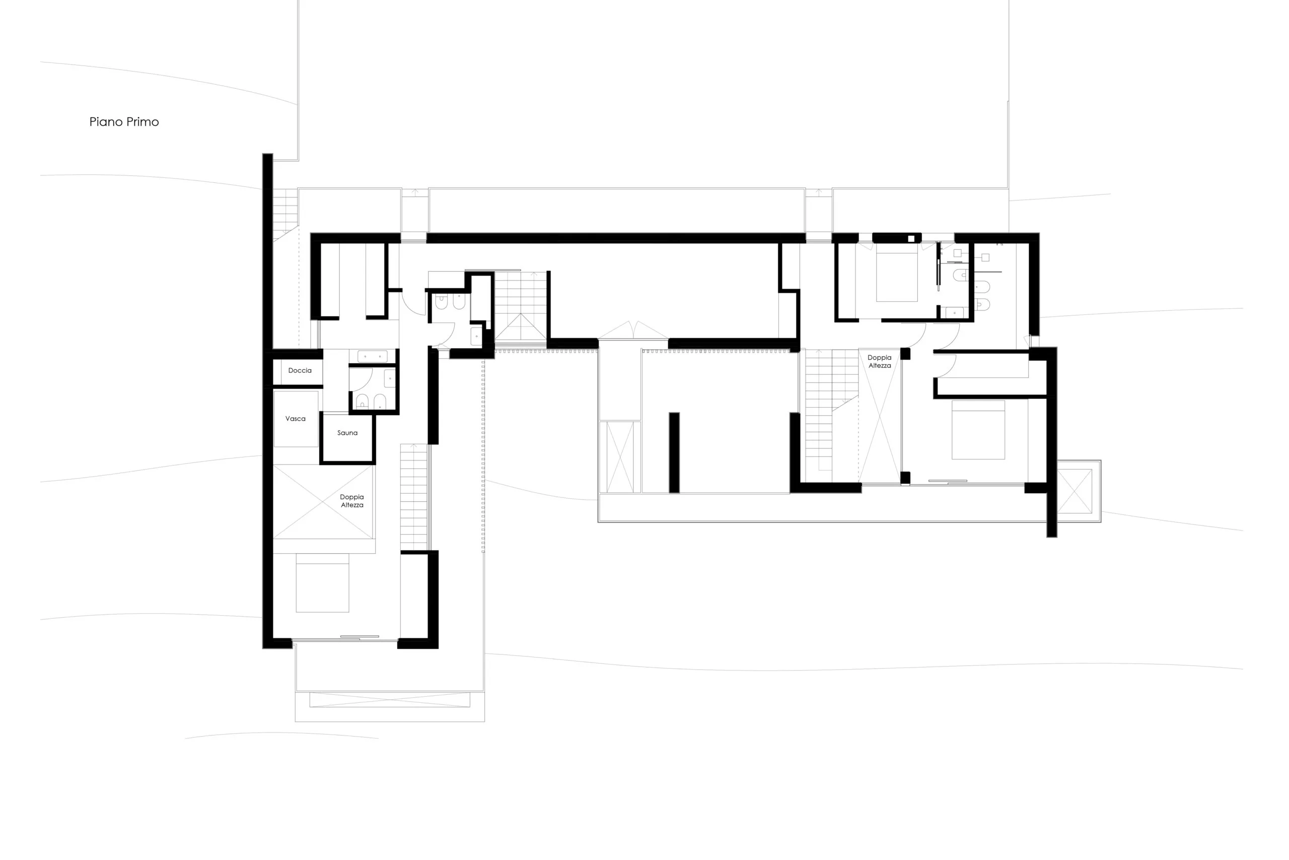 Luxury villa in Quartu Sant'Elena — TM 7/8, technical project drawing, designed by Gatti/Piu (photo 2)