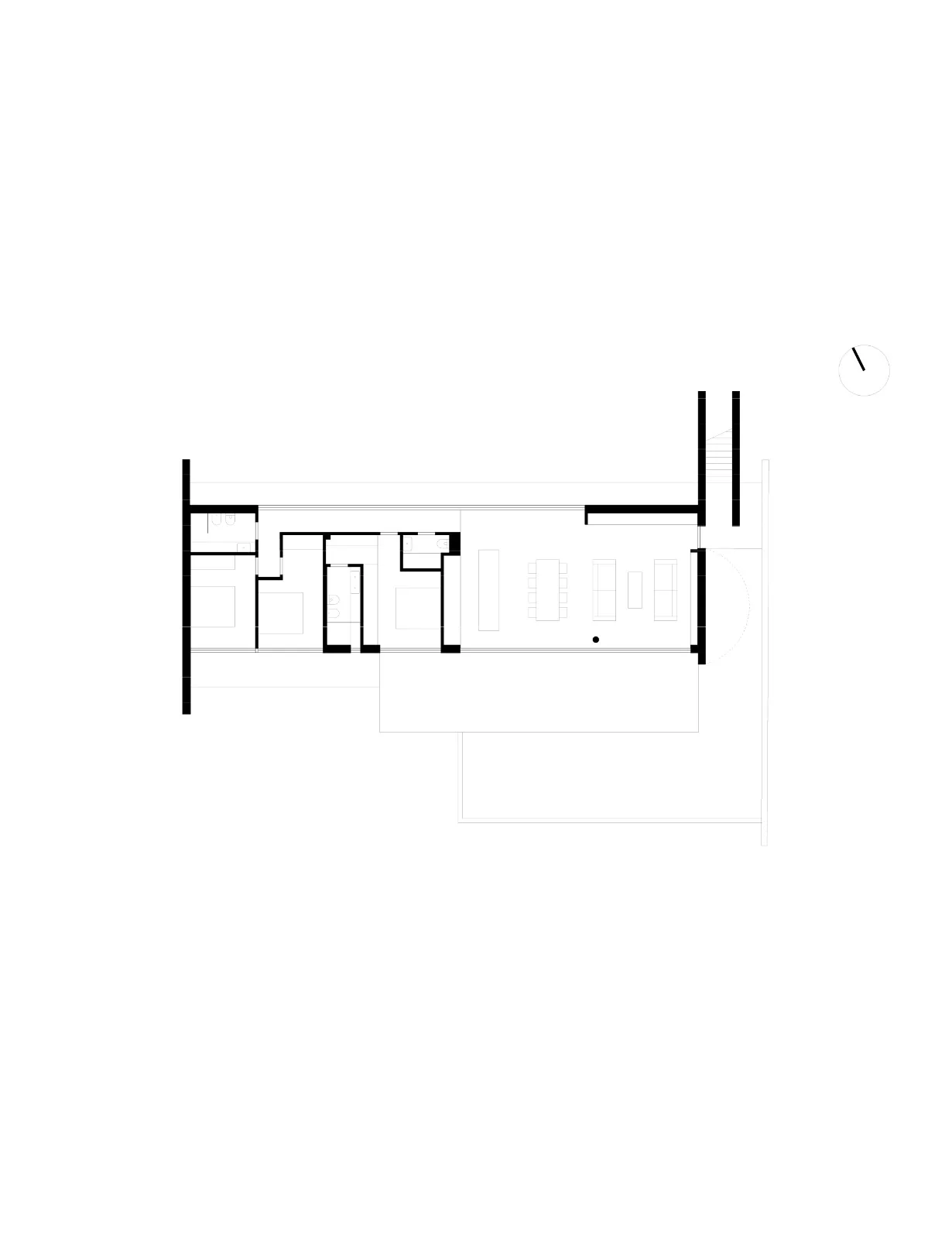 Architecture project in Quartu Sant'Elena, Sardegna — TM9, technical project drawing, designed by Gatti/Piu