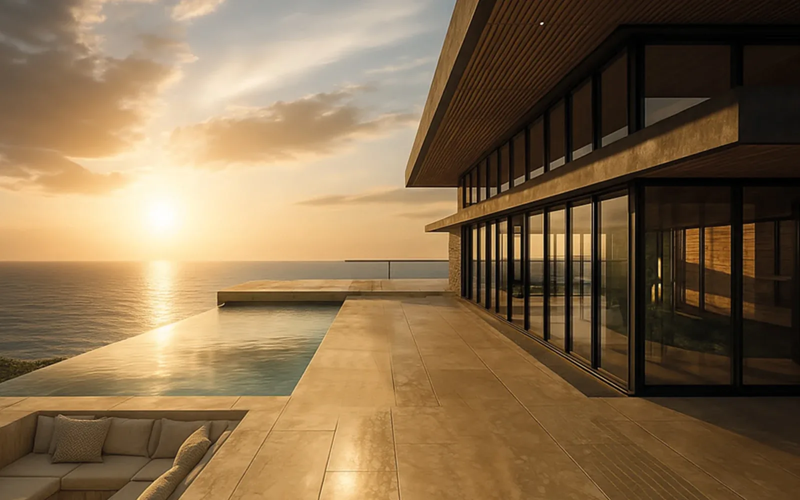 Luxury villa in Quartu Sant'Elena — Villa Azzurra, view of the spaces, designed by Gatti/Piu (photo 6)